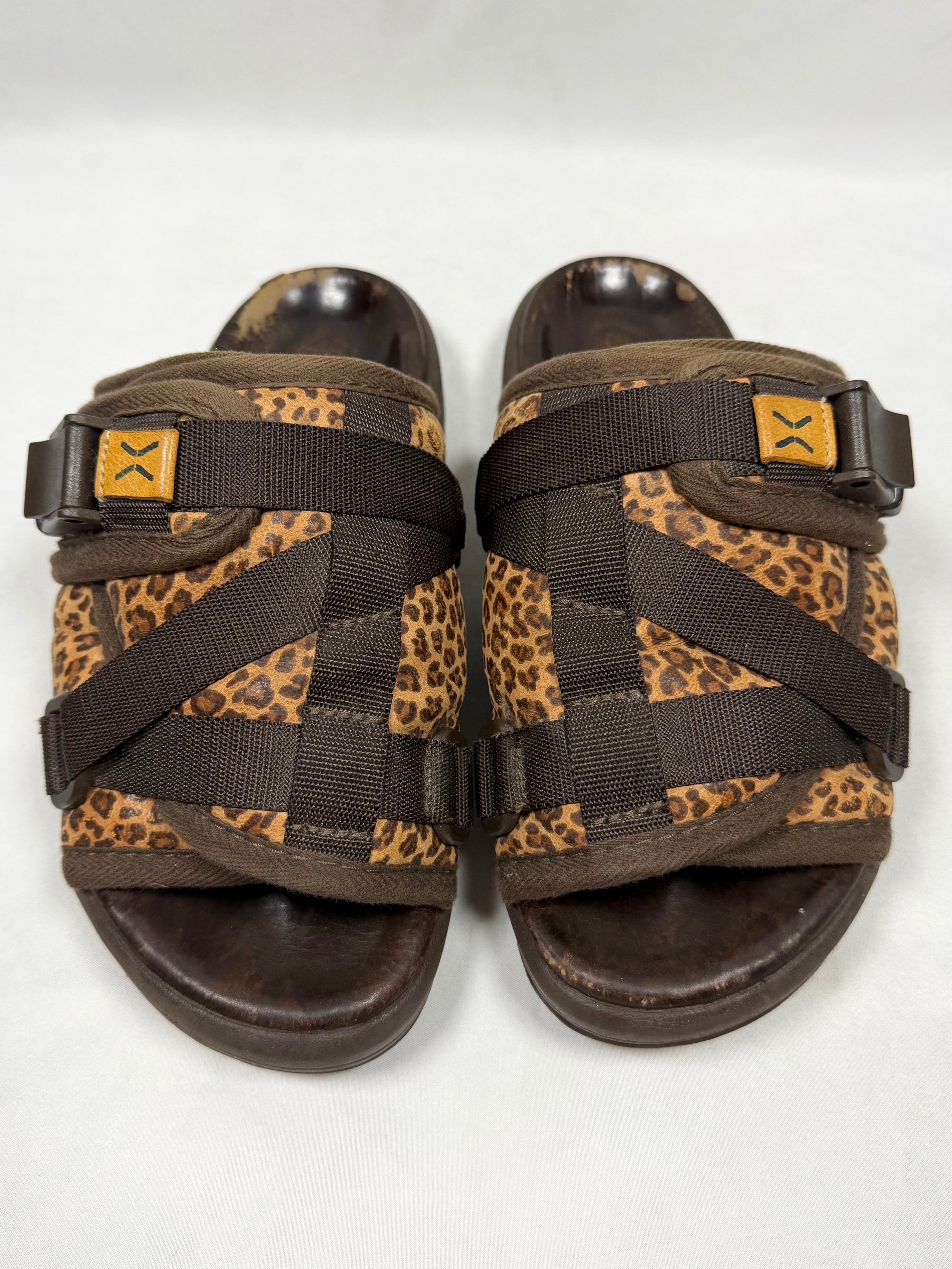 SS17 Visvim Brown Leopard Christo Sandals
