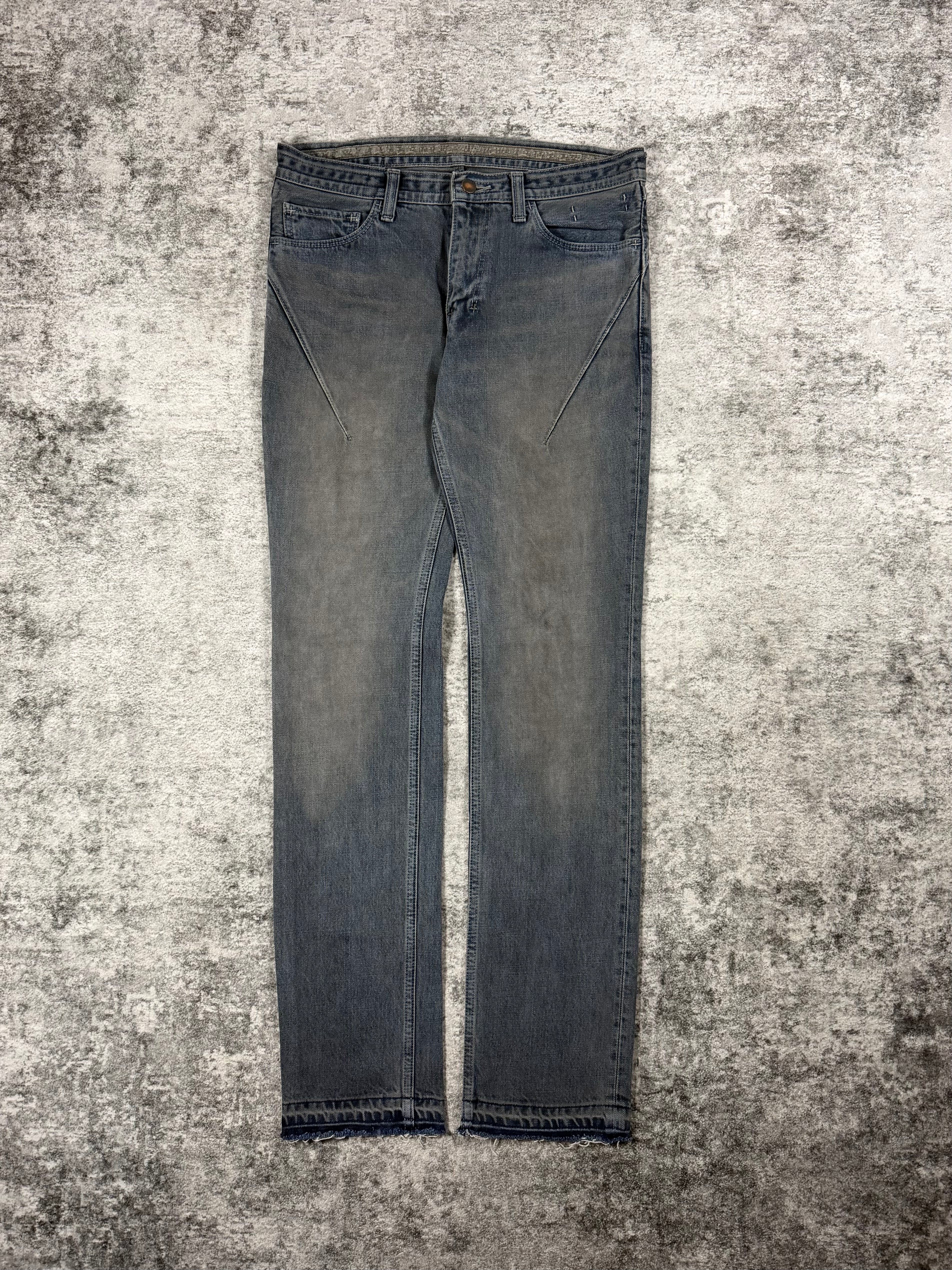 FW07 Number (N)ine “Love God Murder” Dirty Indigo Mudwash Pain Denim