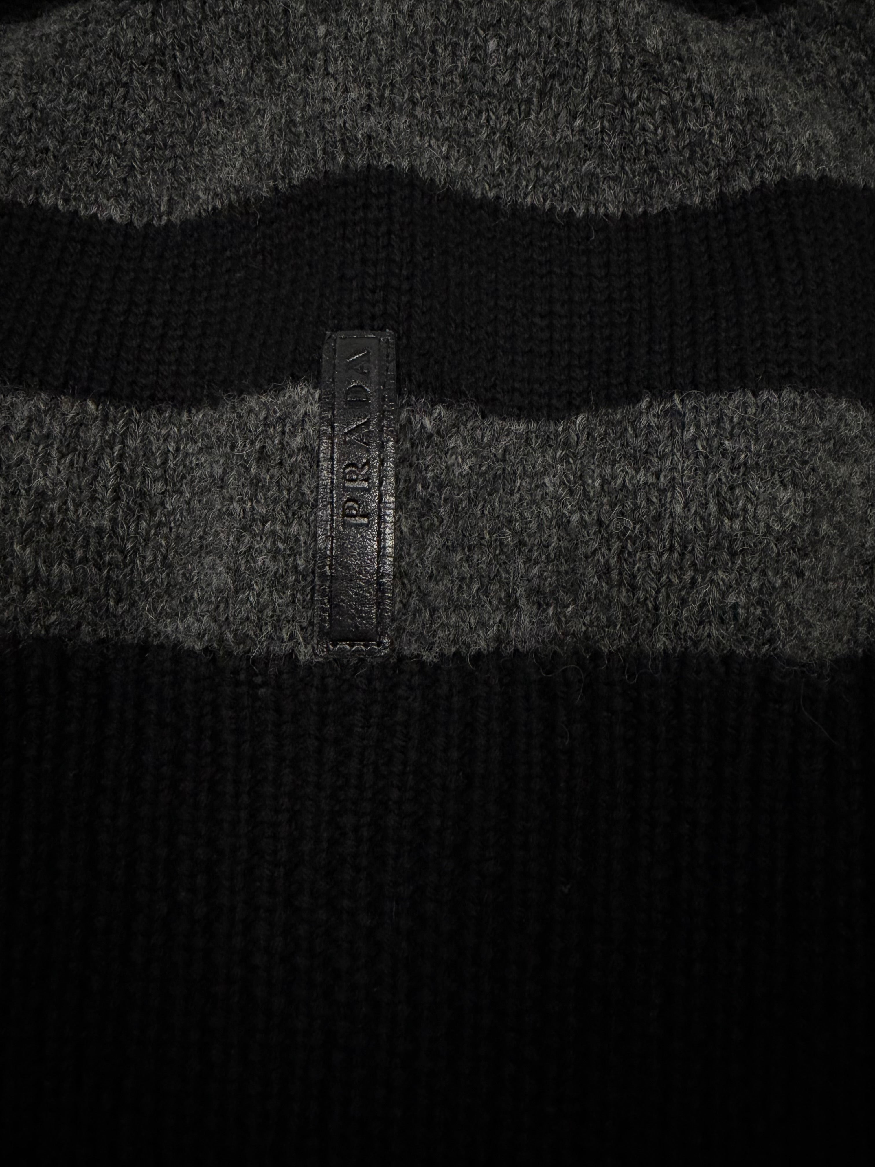 2006 Prada Sport Vintage ‘Pom’ Border Stripe Beanie