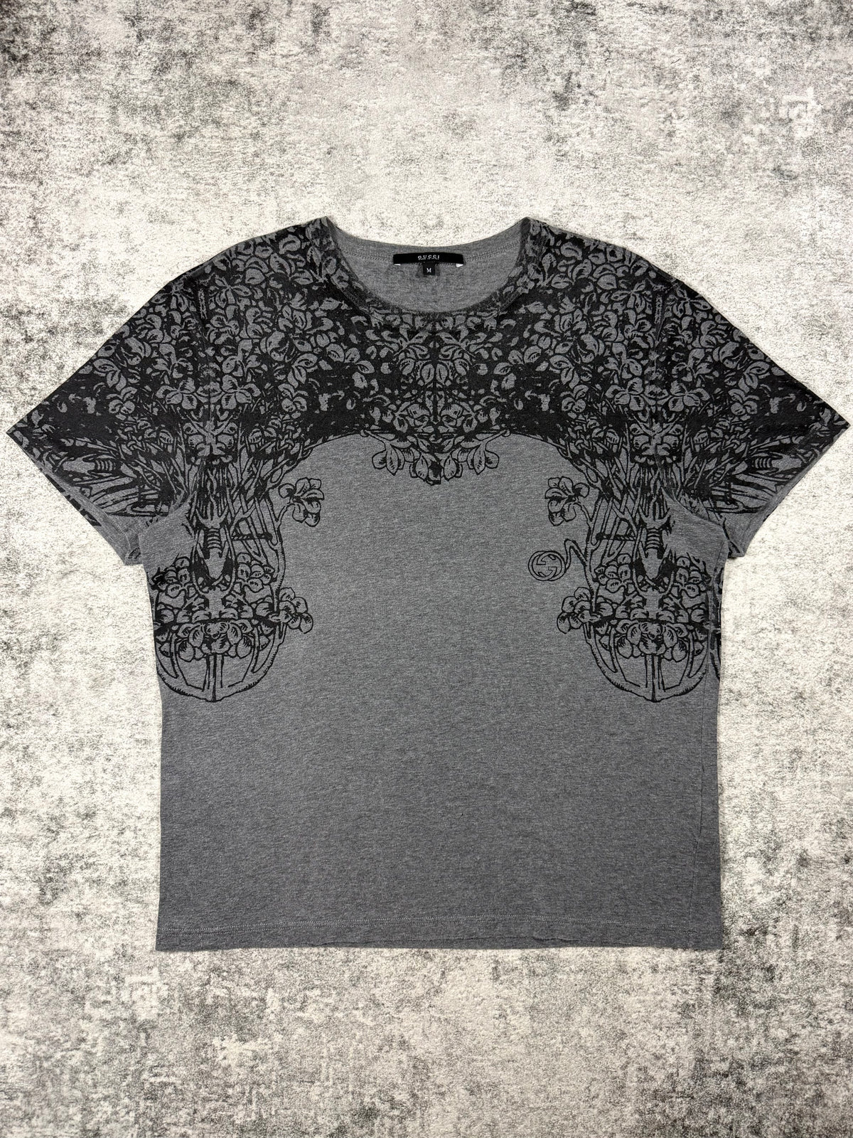 2010s Gucci 'Botanical Bridge' Interlocking G Logo T shirt