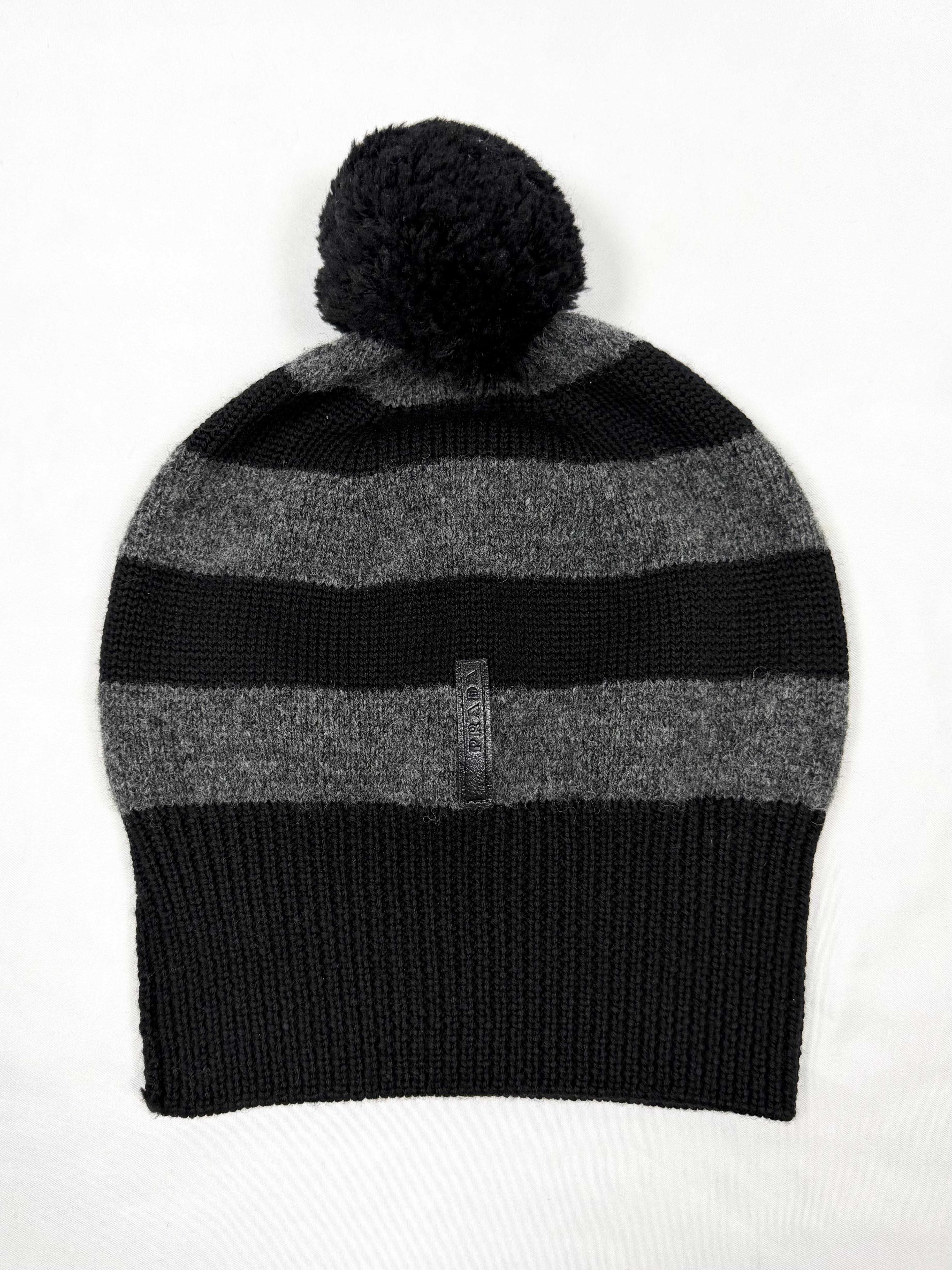 2006 Prada Sport Vintage ‘Pom’ Border Stripe Beanie