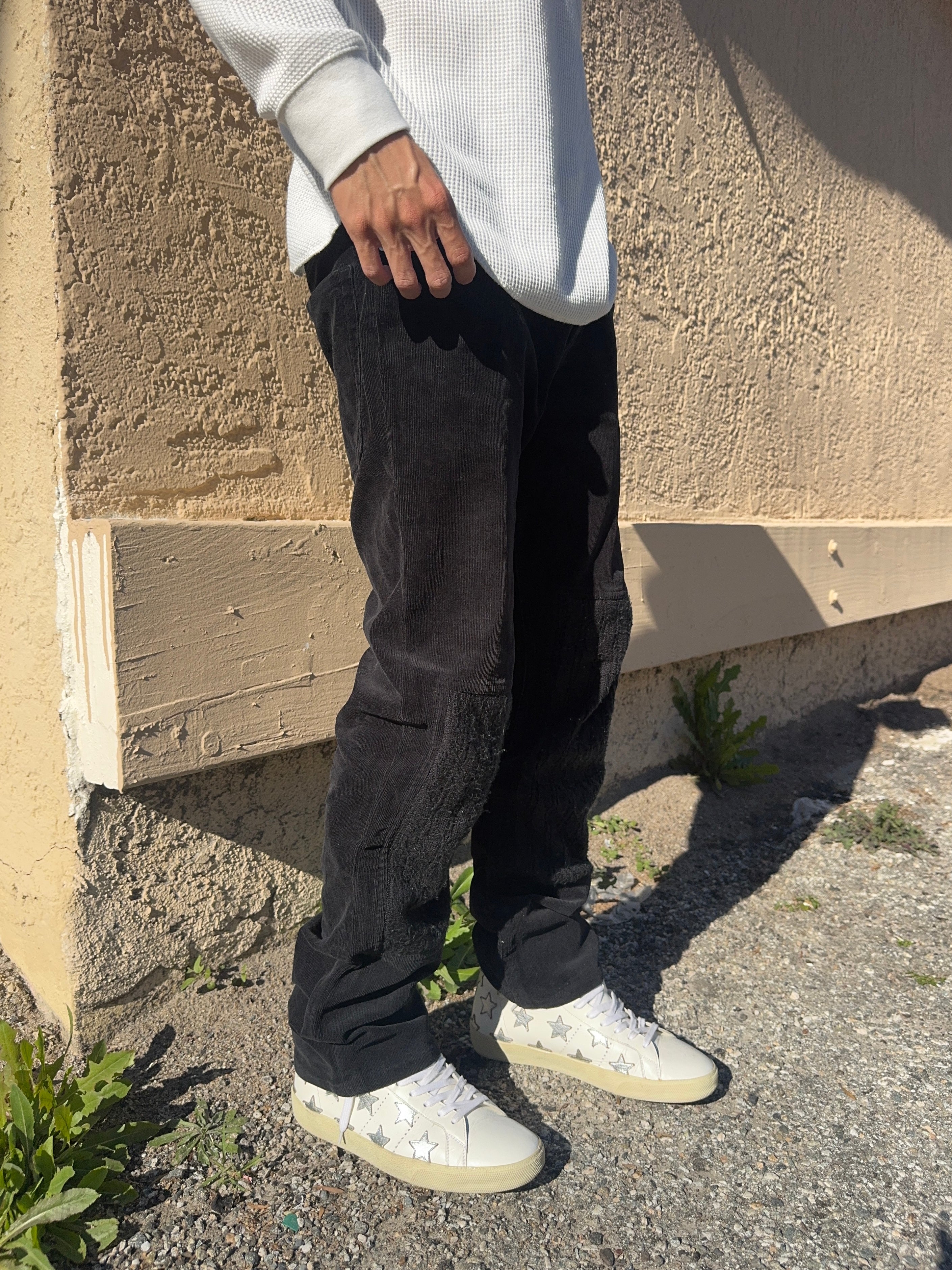 AW02 Undercover “Witch’s Cell Division’ Knit Panel Hybrid Corduroy Pants