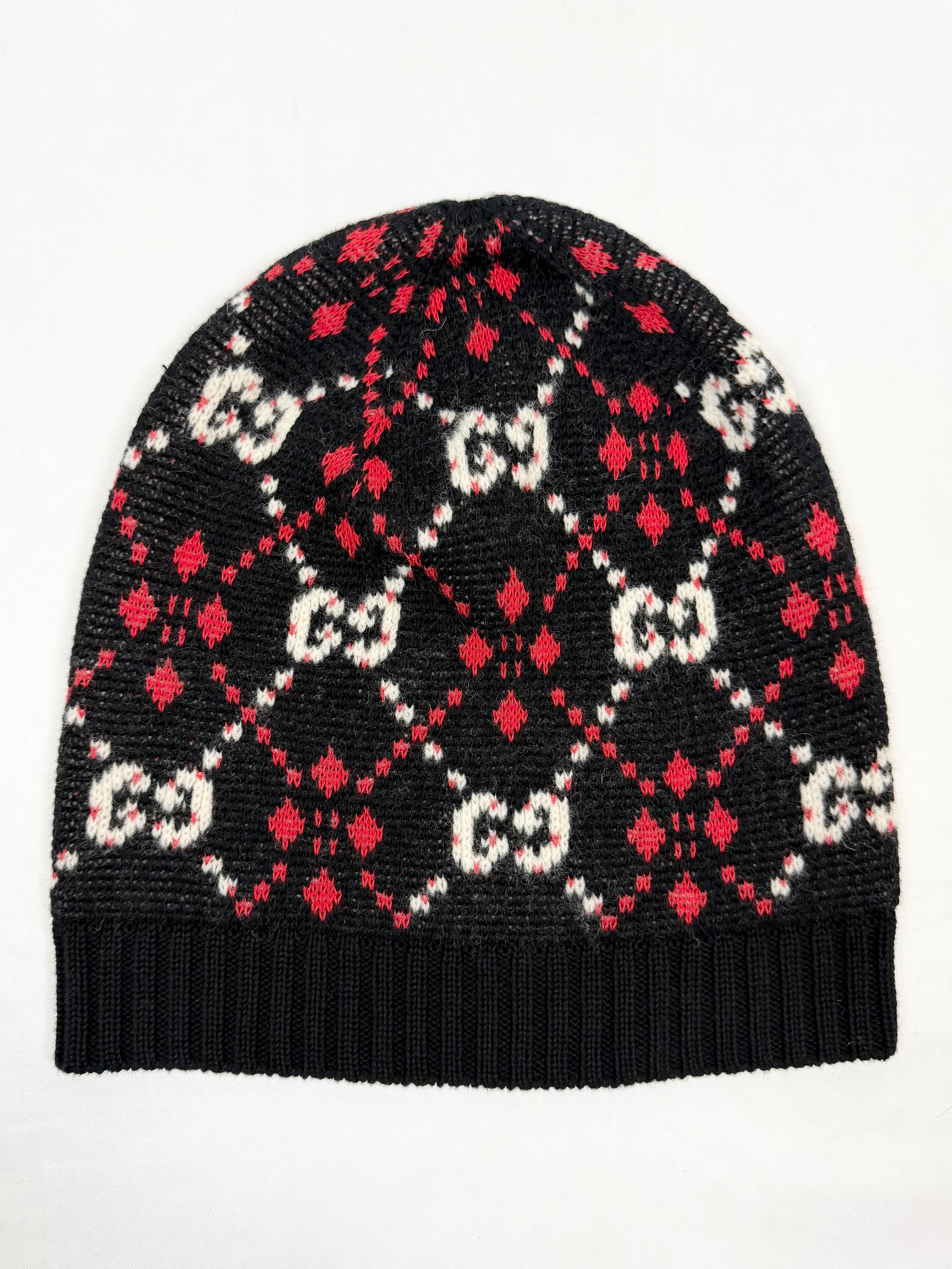 2010s Gucci Frida Giannini ‘GG’ Diamante Monogram Beanie