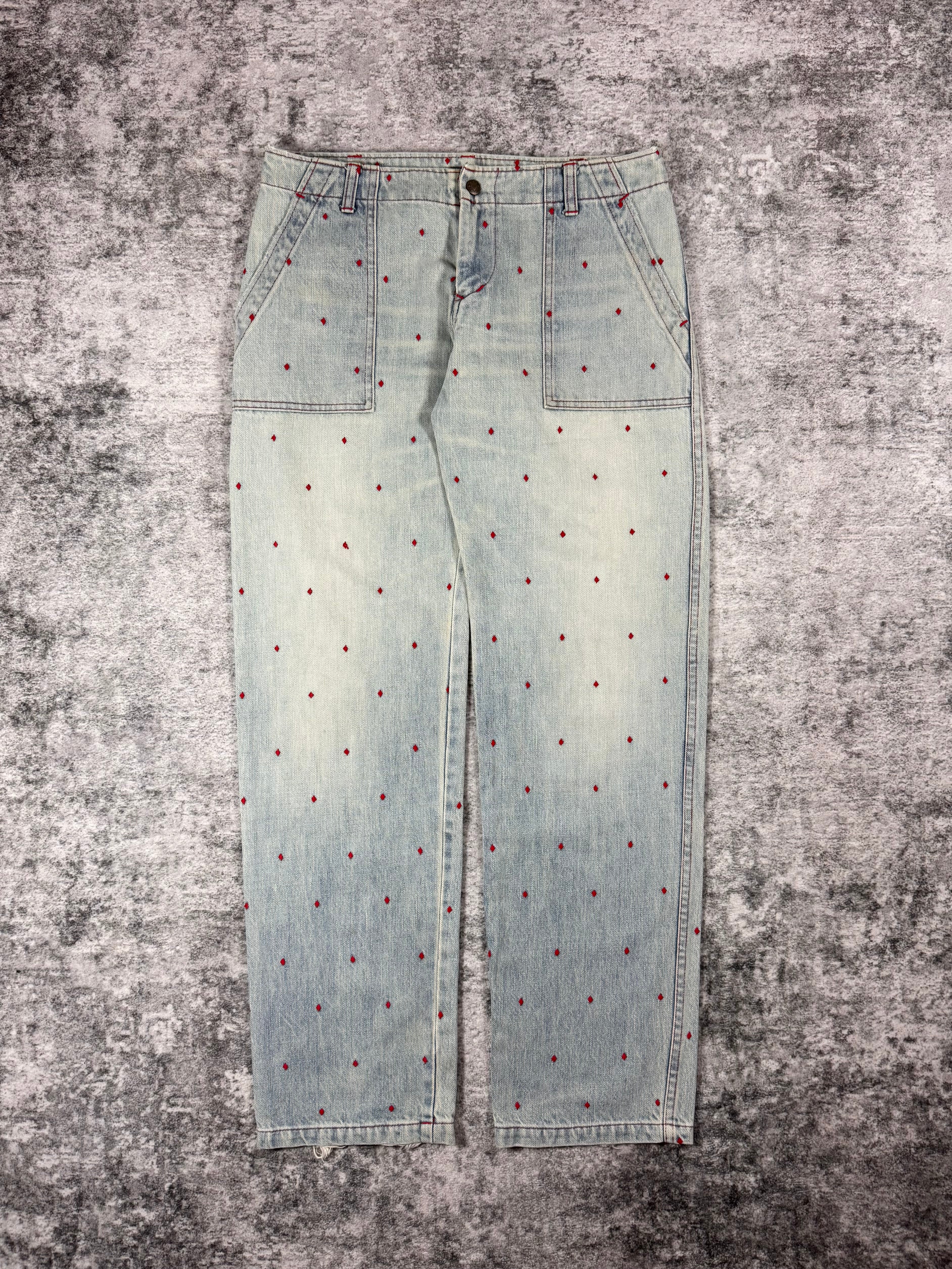 SS02 Undercover “Illusion Of Haze” Diamond Embroidery Denim