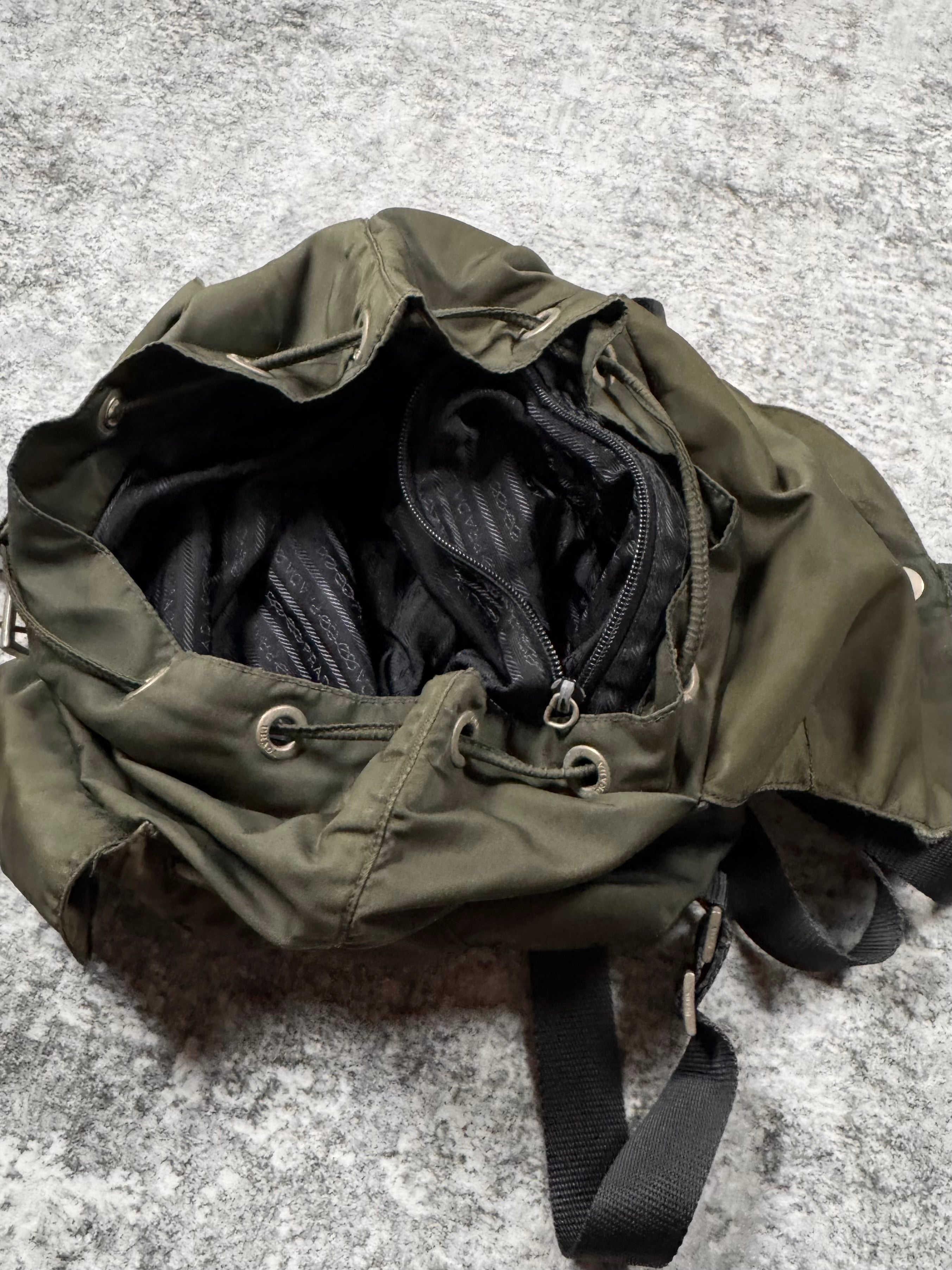 2000s Prada Milano ‘Ebano’ Vela Nylon Backpack