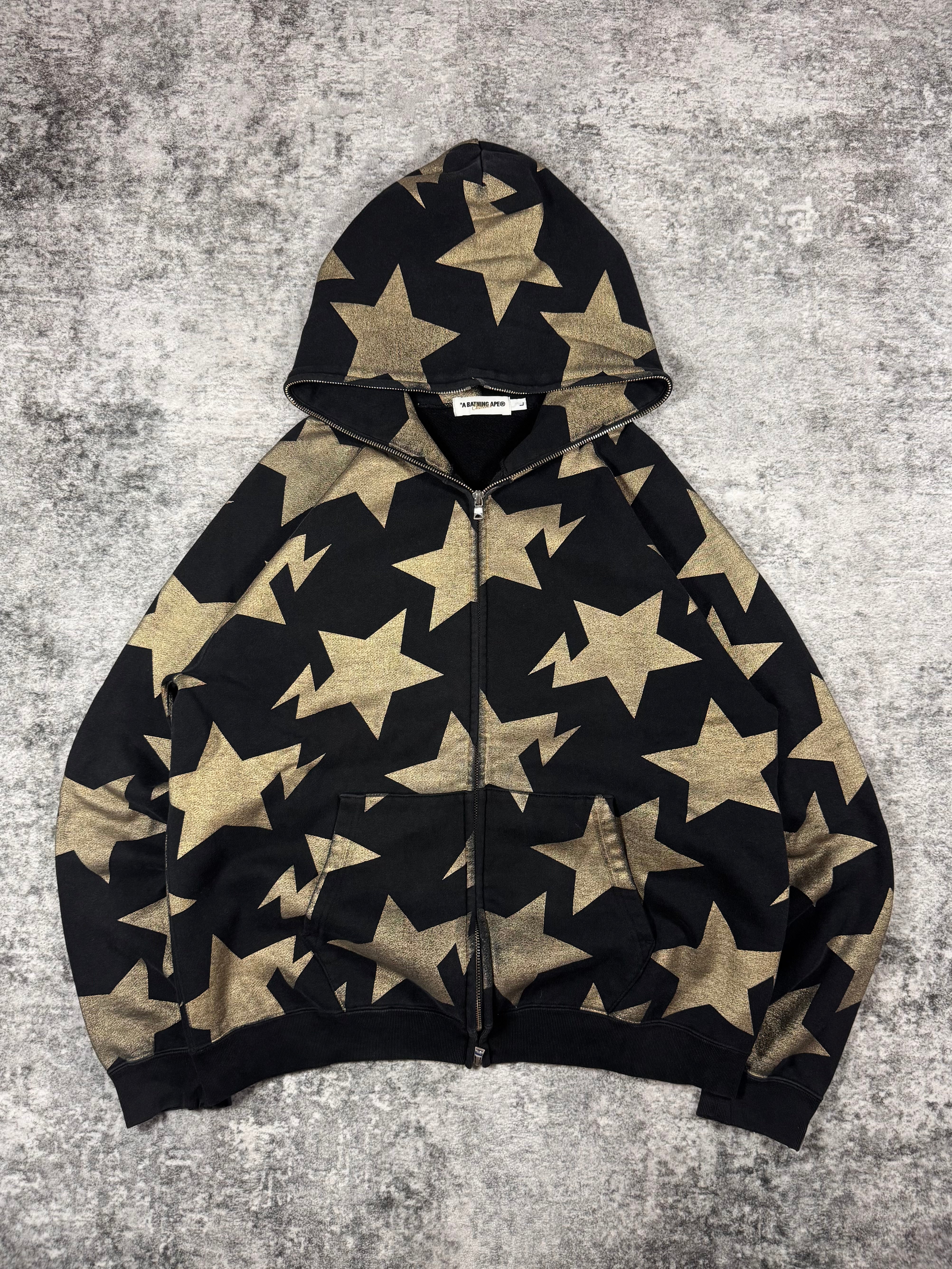 2008 A Bathing Ape Nigo ‘Bapesta’ Gold/Black Full-Zip Hoodie
