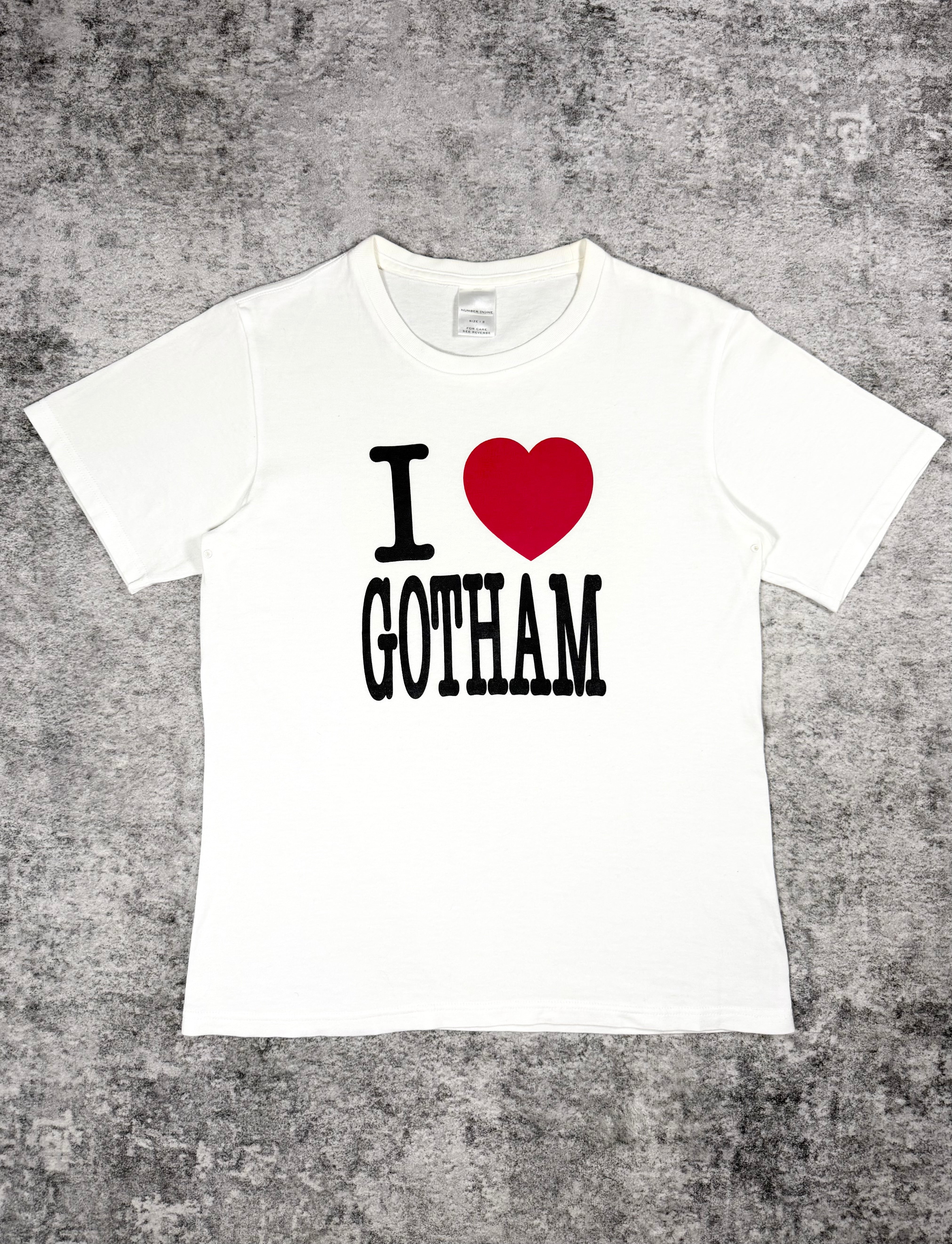 SS02 Number (N)ine “Modern Age” I Love Gotham Runway T shirt