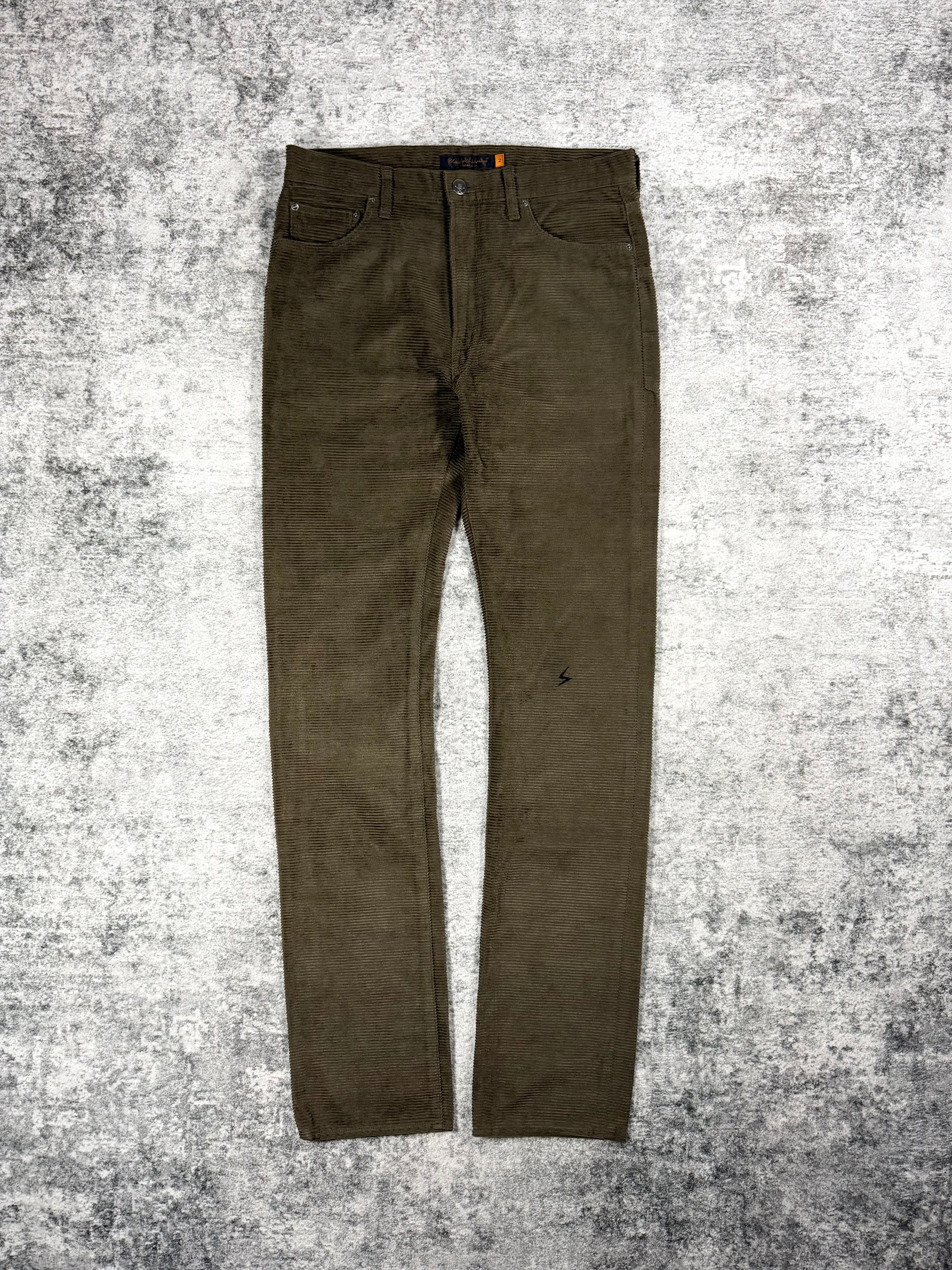 AW05 Undercover “Arts & Crafts” Brown Horizontal Corduroy Jeans