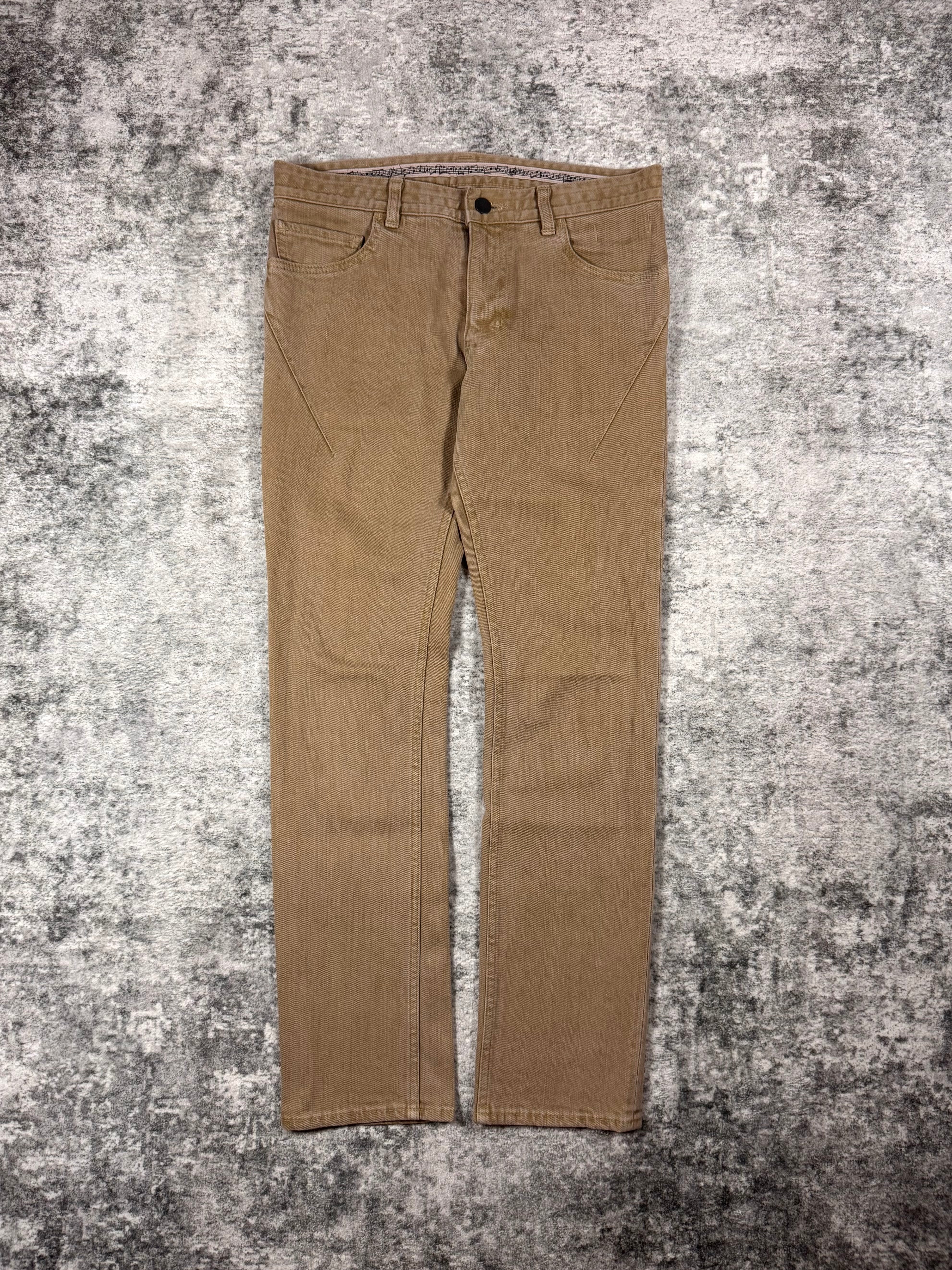 SS07 Number (N)ine “About A Boy” Tan Pain Denim