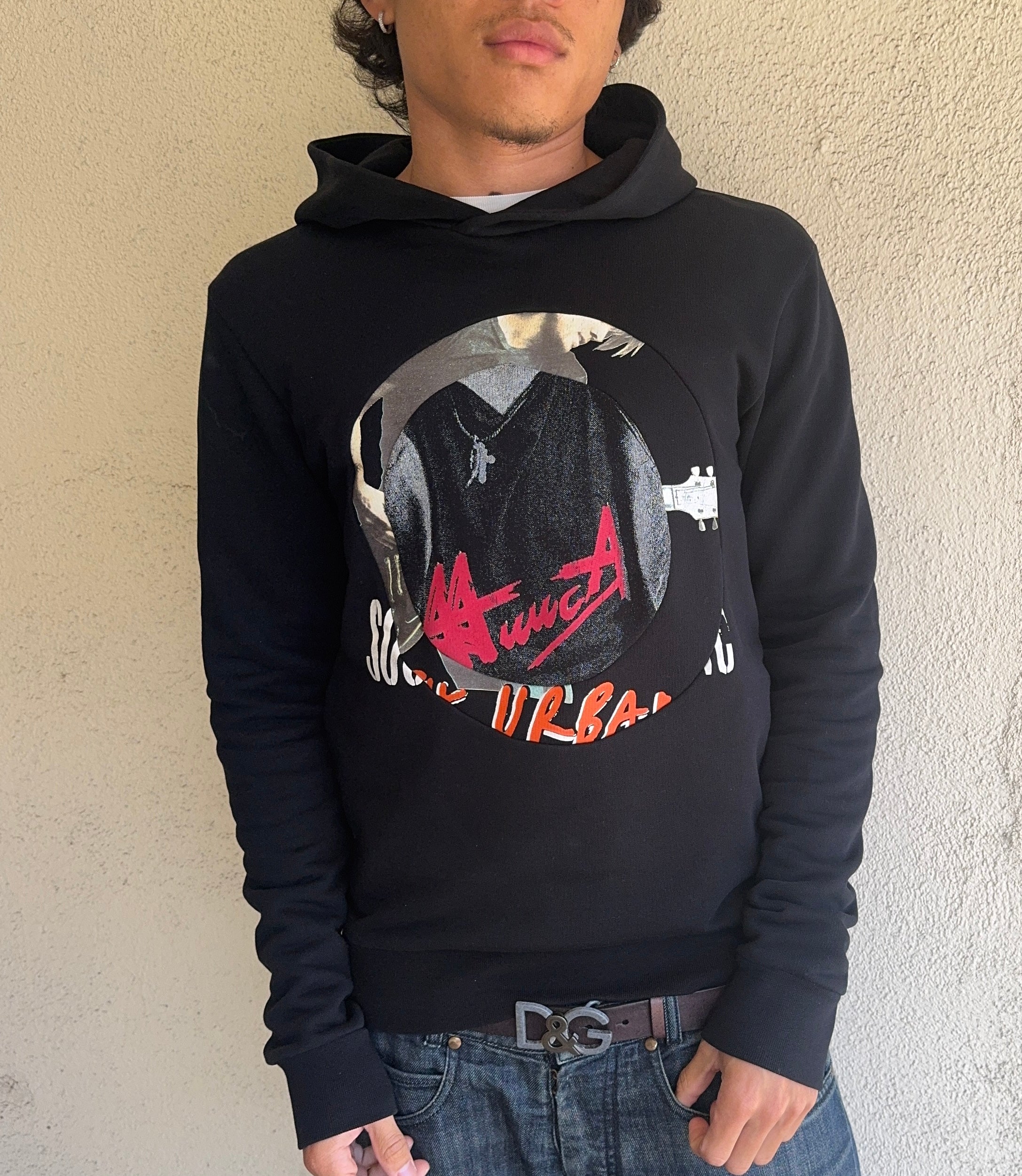 FW16 Maison Margiela ‘Rock’ Reconstructed Patchwork Hoodie