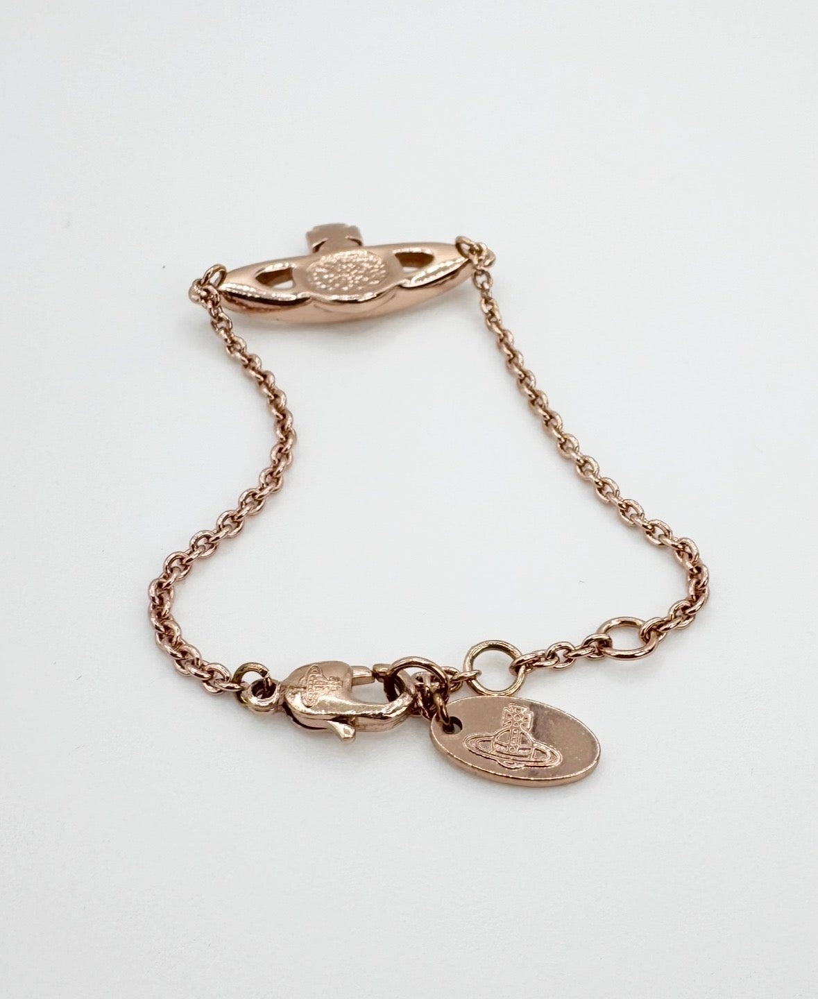 Vivienne Westwood Rose Gold ‘Saturn Orb’ Bracelet