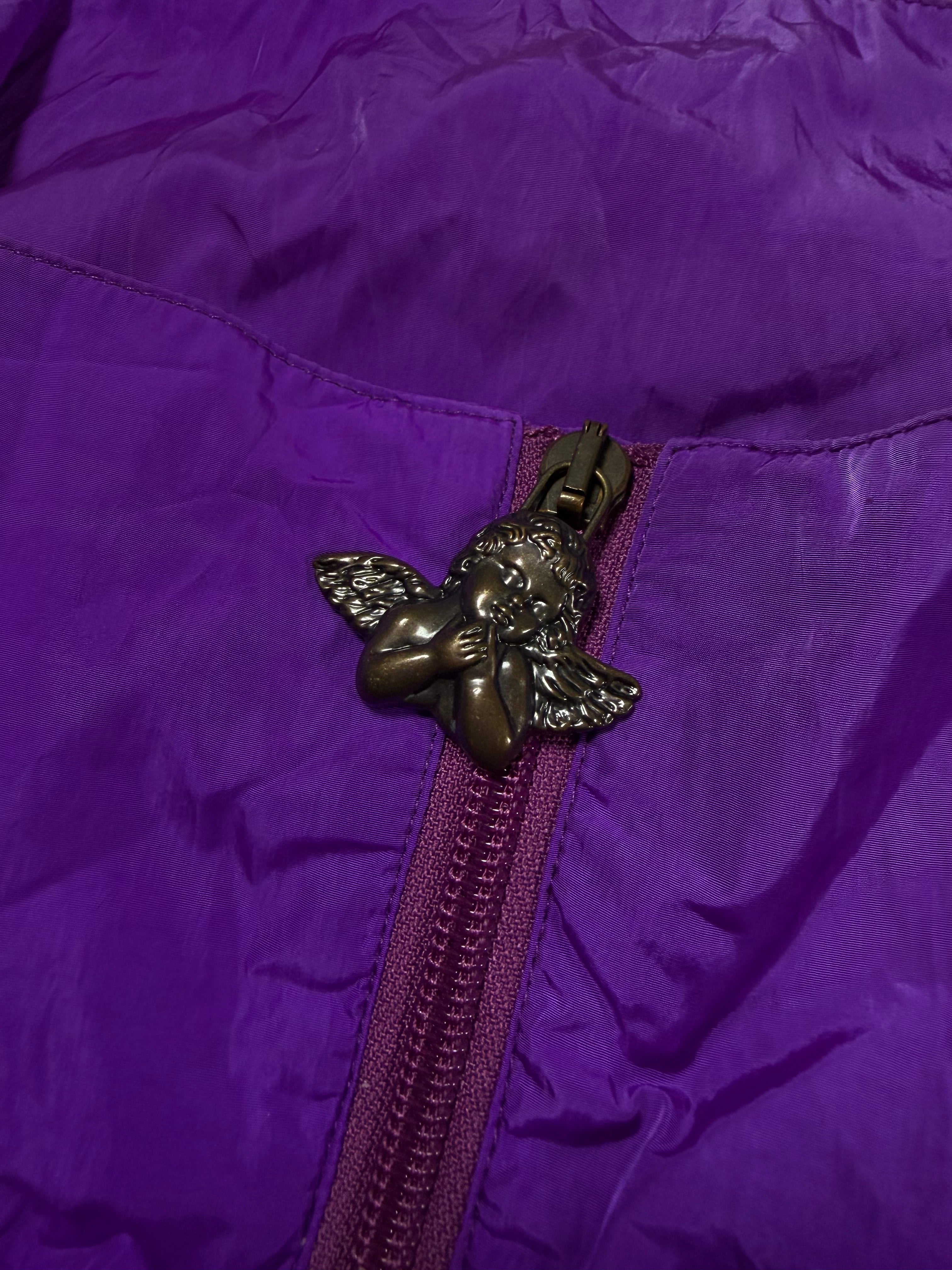 FW18 Vetements Demna Gvasalia  ‘Angel Zipper’ Purple Paneled Track Jacket