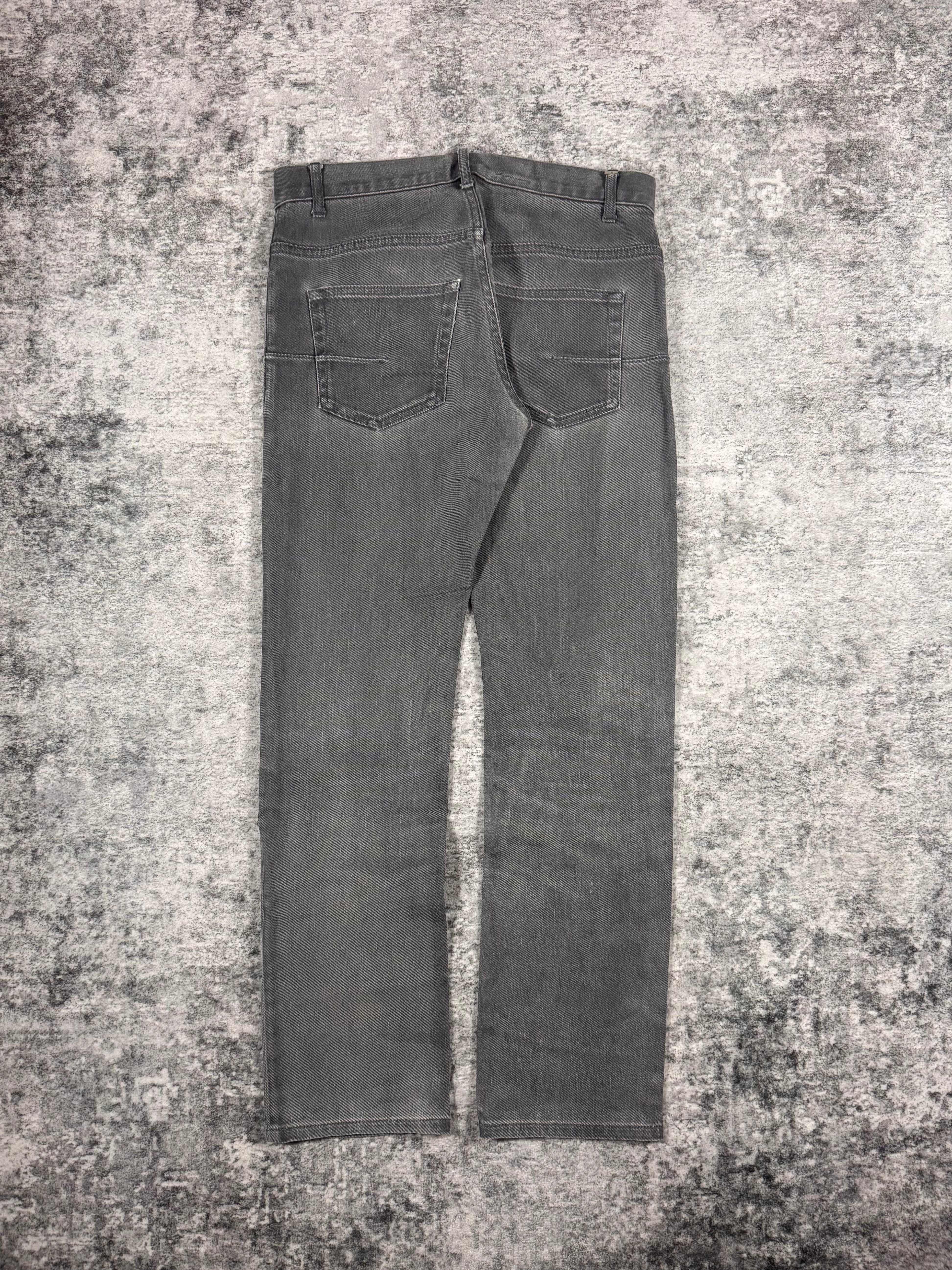 FW14 Dior Homme Kris Van Assche Grey Wash Denim