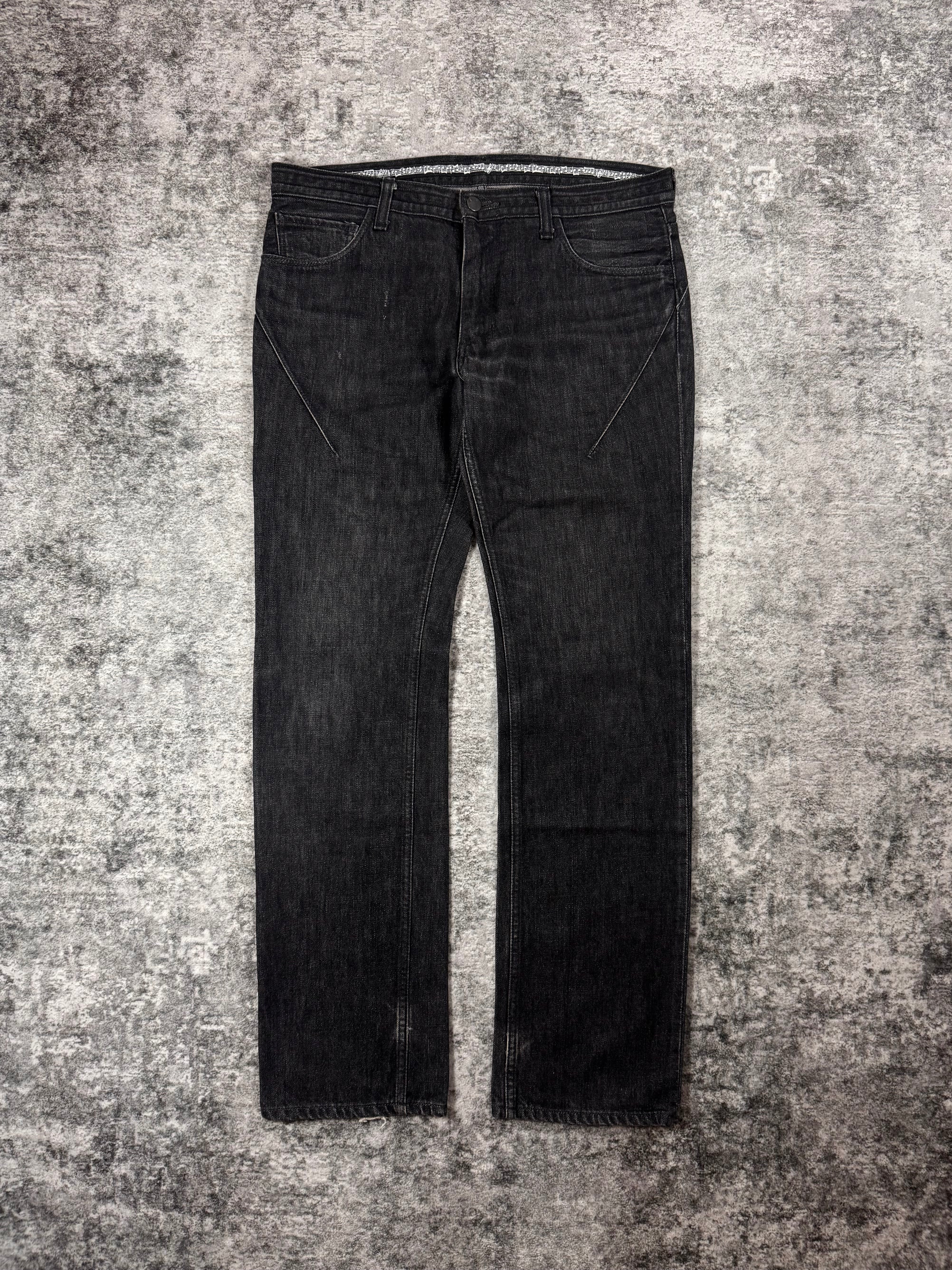 FW07 Number (N)ine “Love, God, Murder” Black Pain Denim