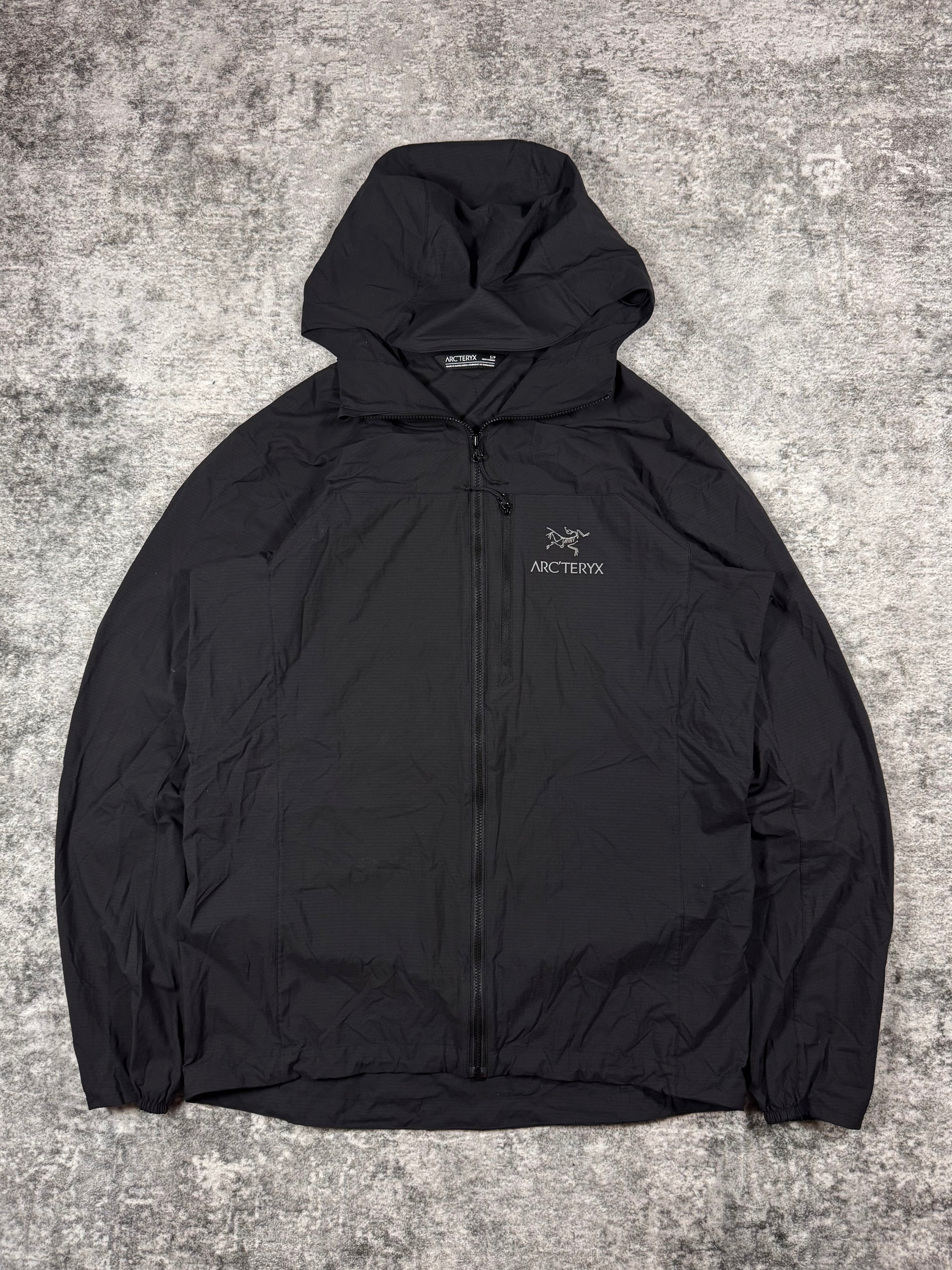 Arc’teryx Black ‘Squamish Hoody’ Zip-Up Jacket