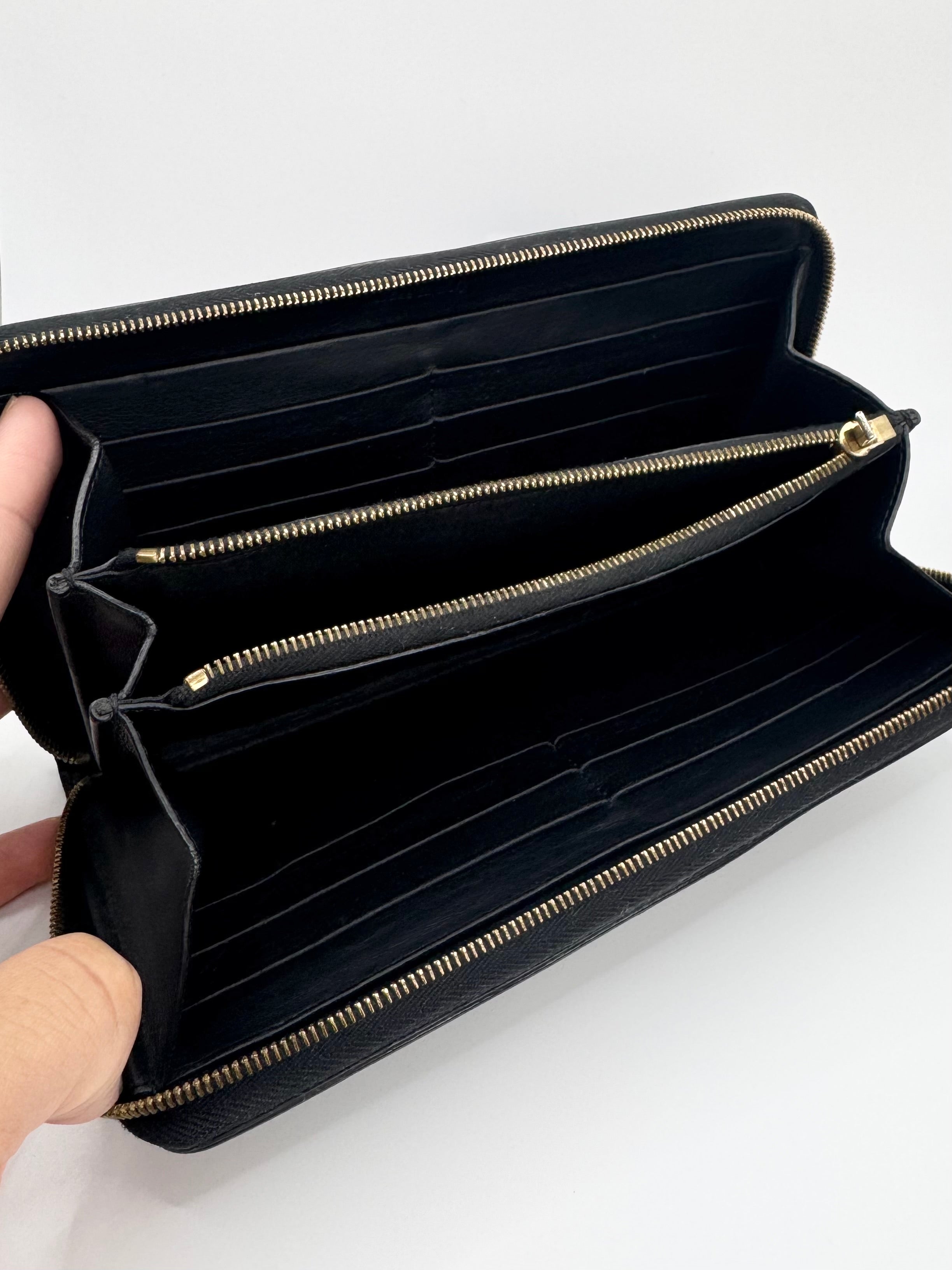 2018 Celine ‘Alphabet Scatter’ Calfskin Leather Wallet