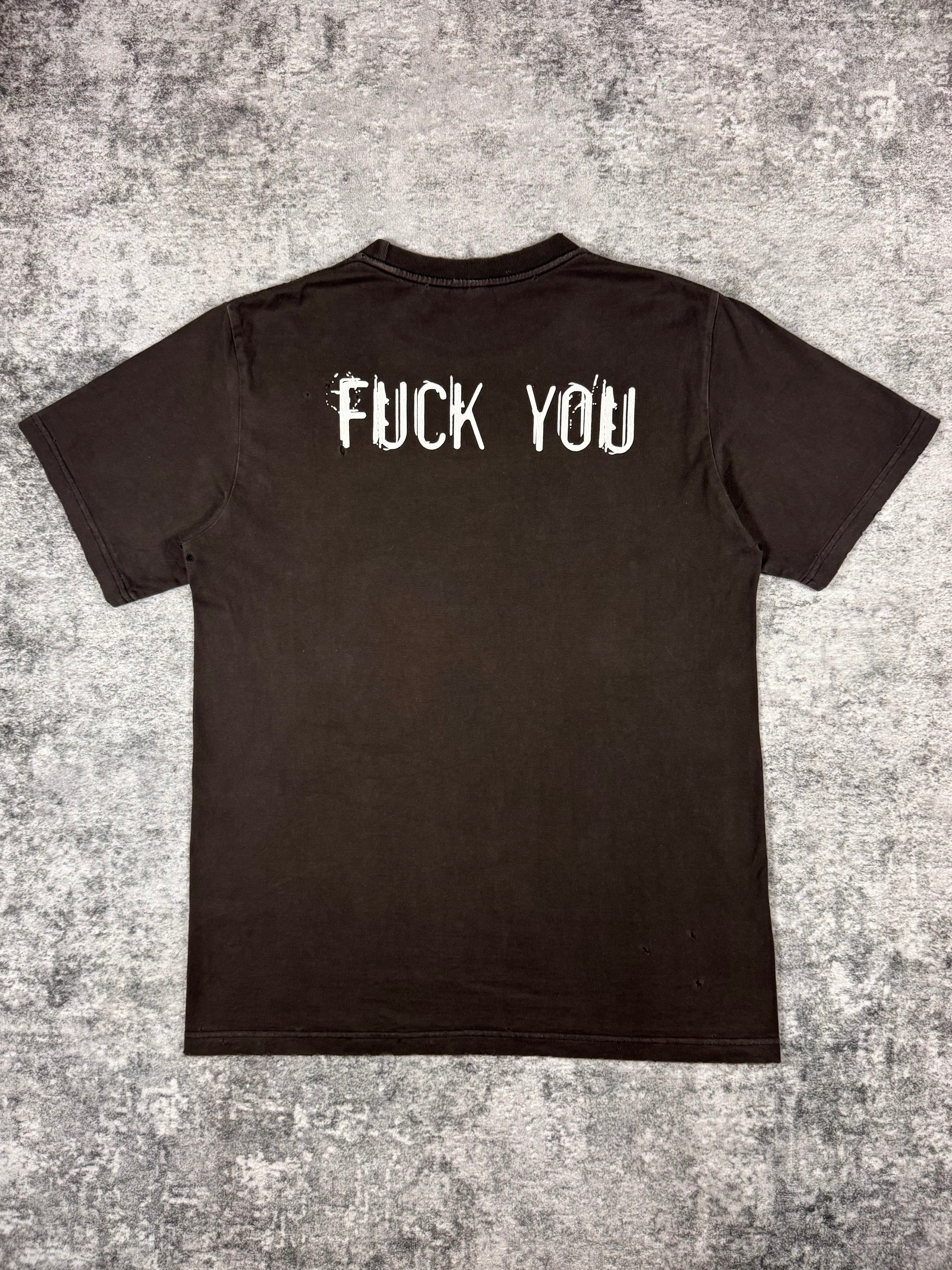 SS04 Number (N)ine ‘MTRFCKR’  Fuck You Distressed T shirt