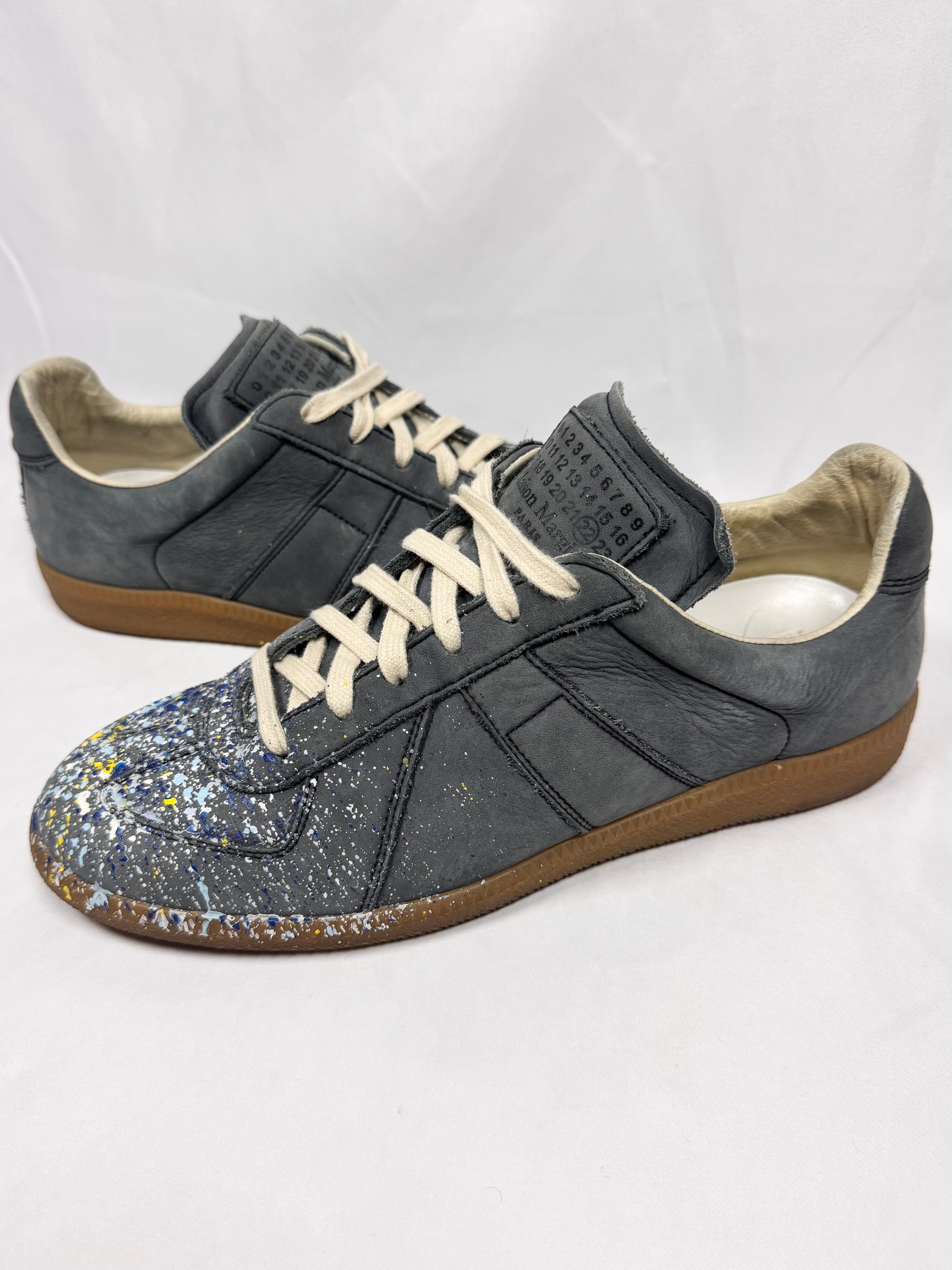Maison Margiela Charcoal ‘Paint Splatter’ GAT Replica Low