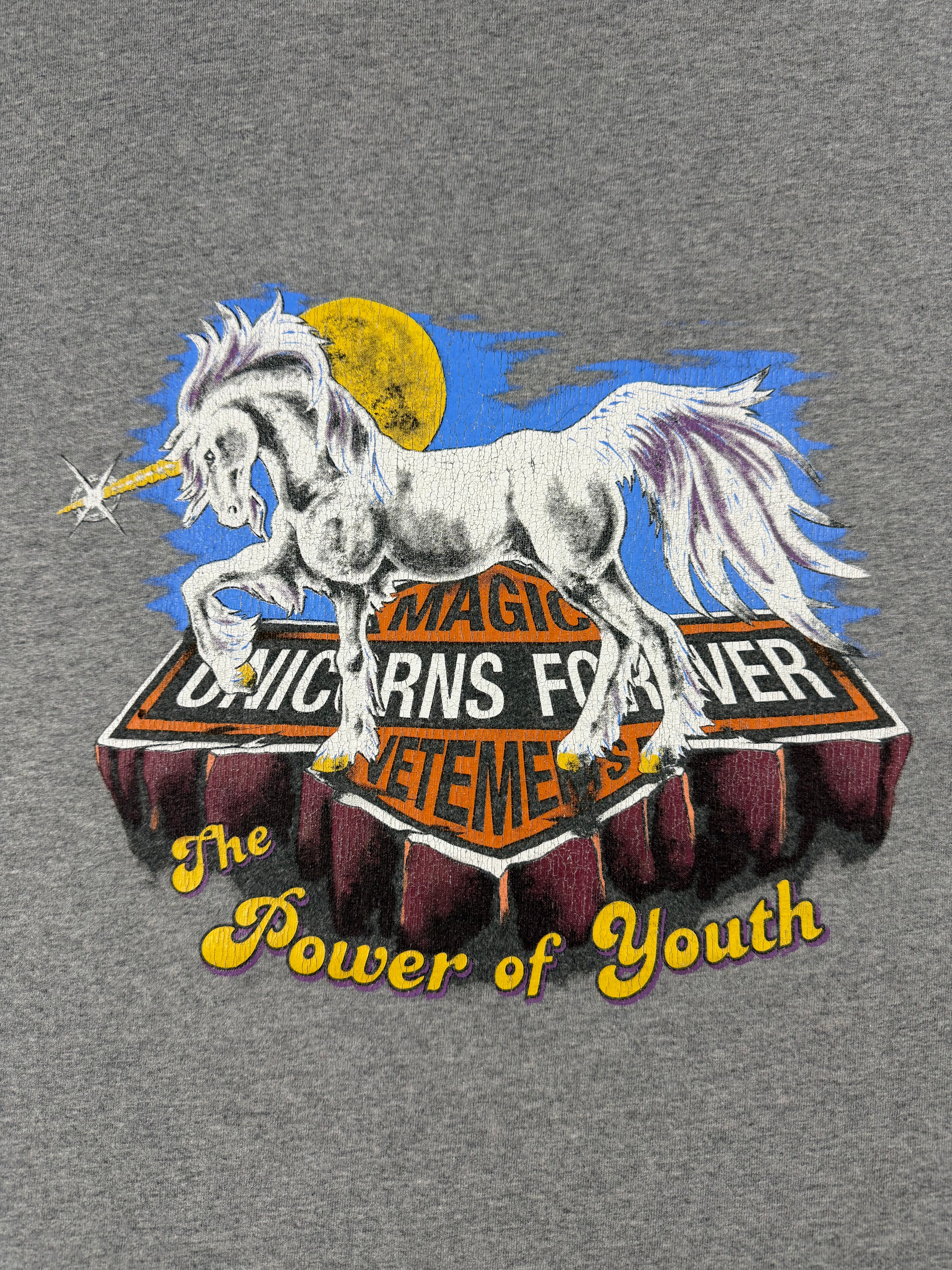 FW21 Vetements 'The Power Of The Youth' Unicorn Oversized T shirt