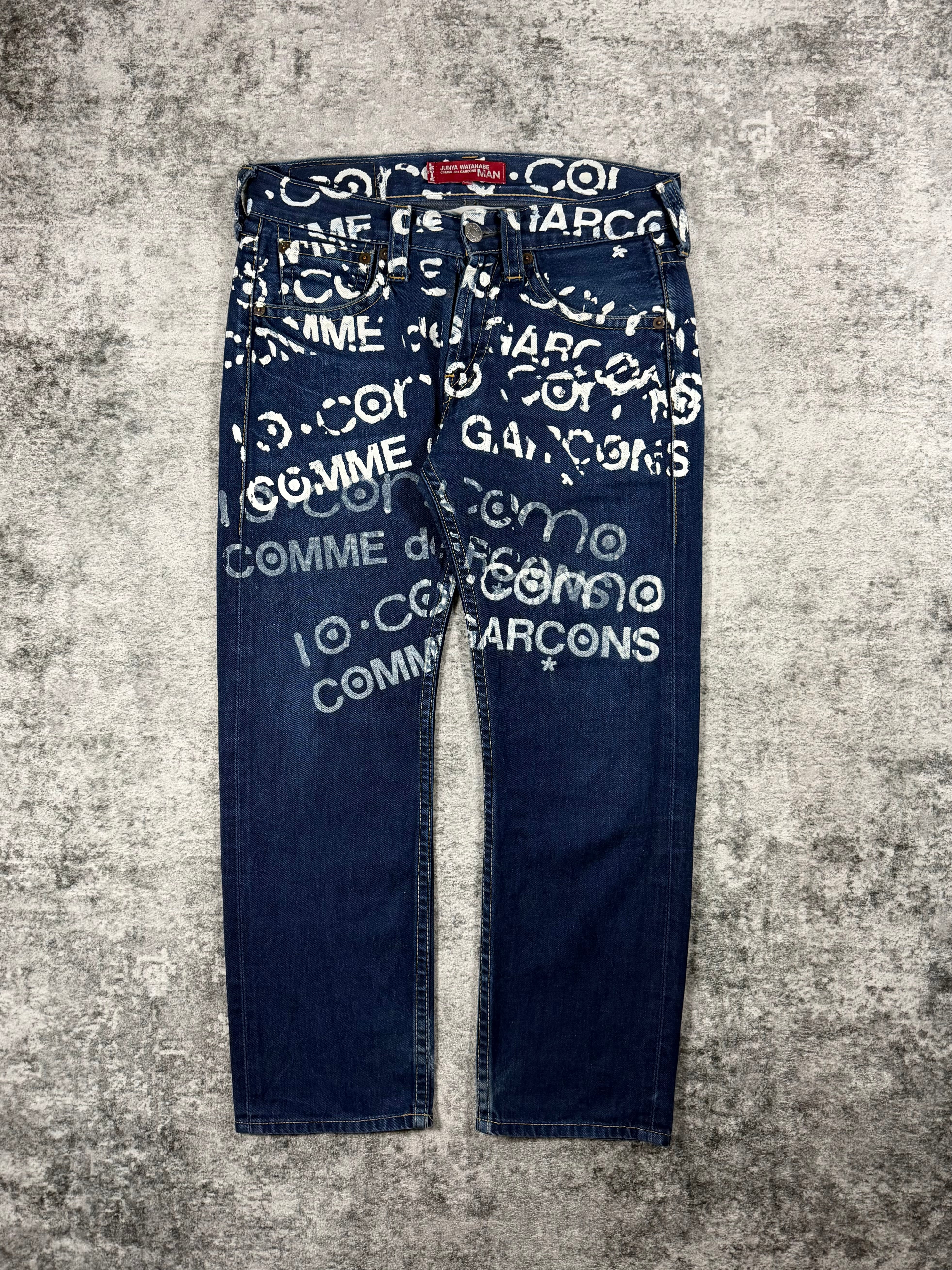 FW03 Junya Watanabe MAN x 10 Corso Como Graffiti Paint Levi’s Denim
