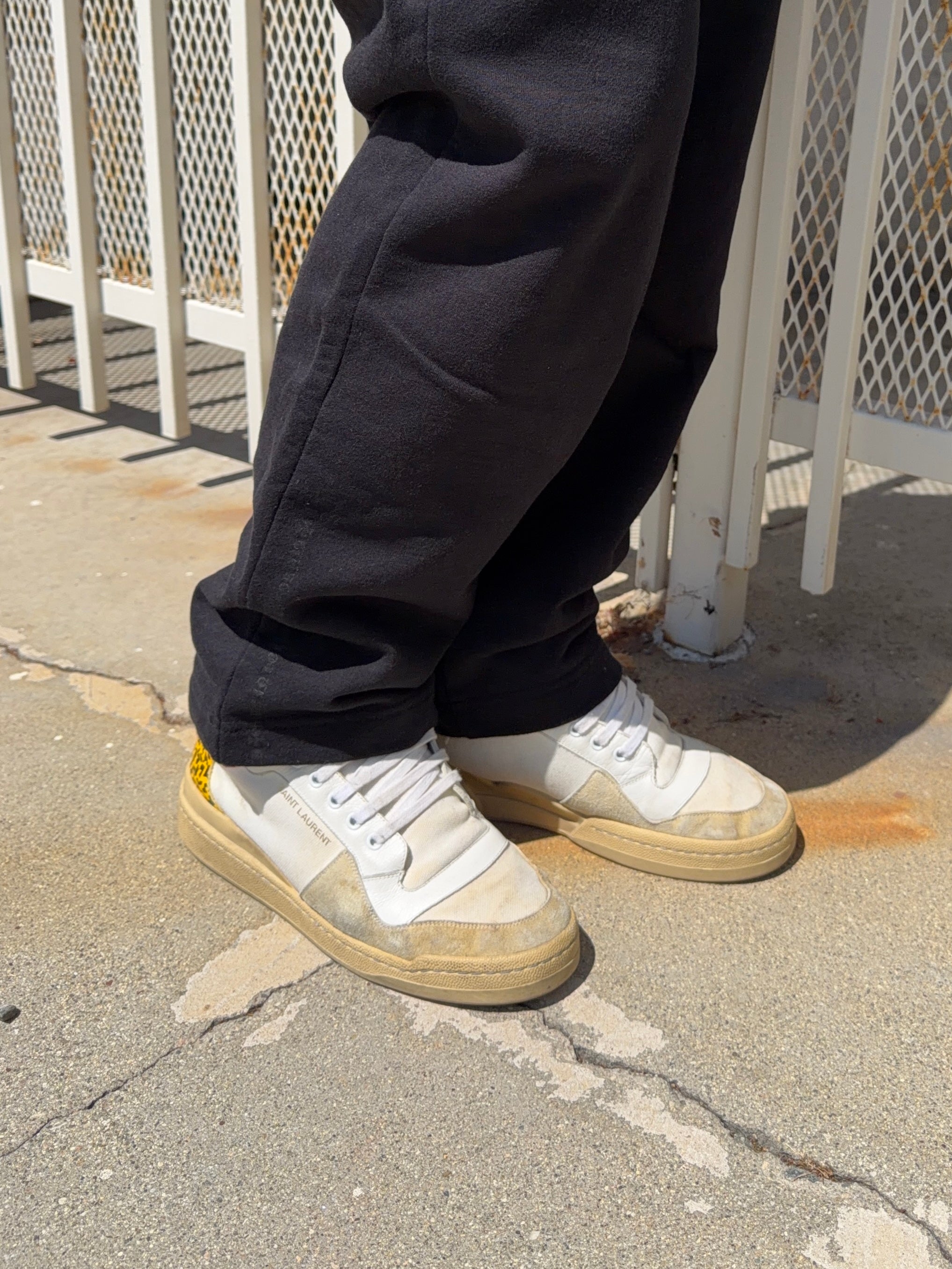 Saint Laurent SL24 Hedi Slimane ‘White Leopard’ High-Top