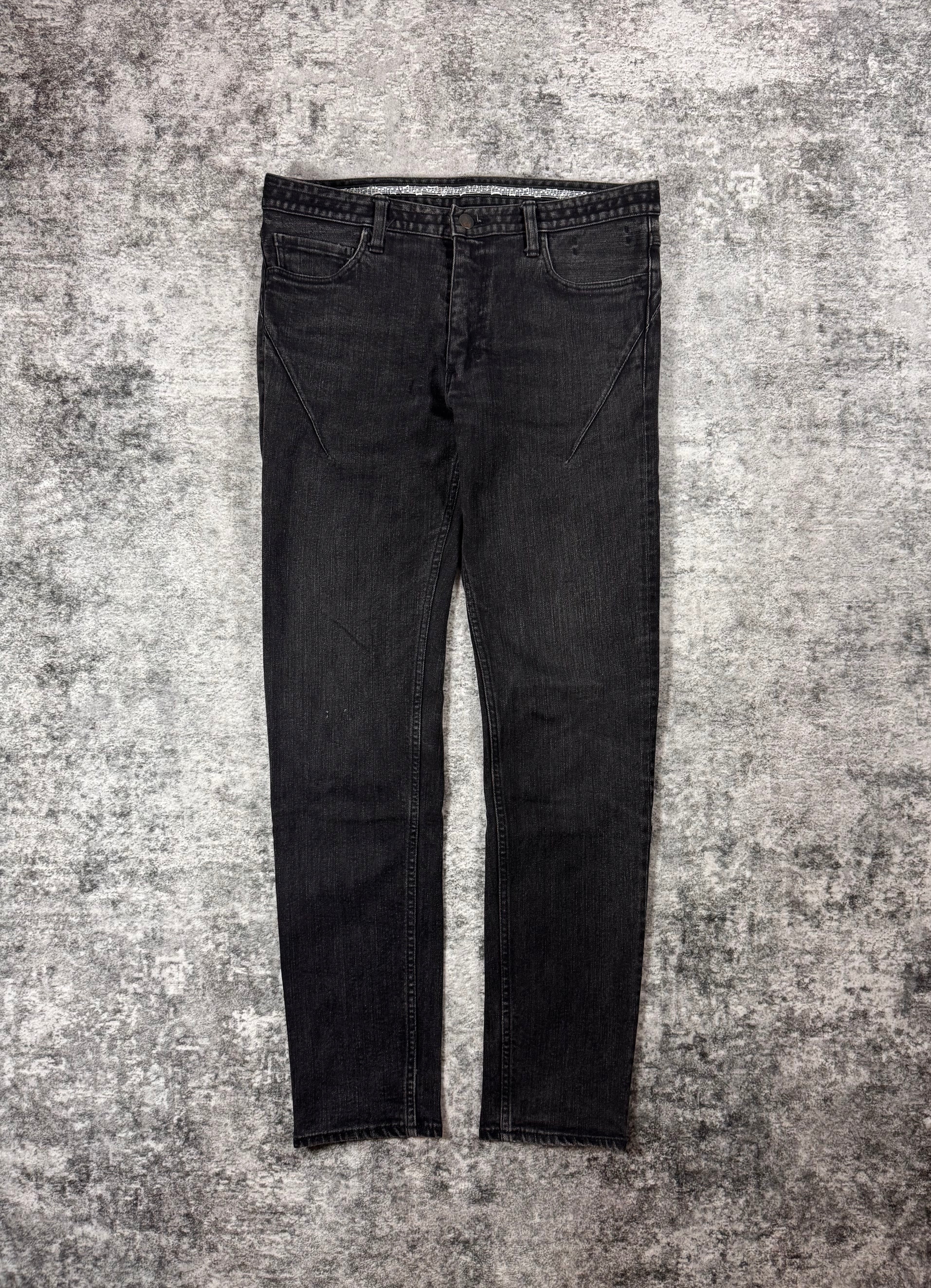 FW07 Number (N)ine “Love, God, Murder” Black Pain Denim