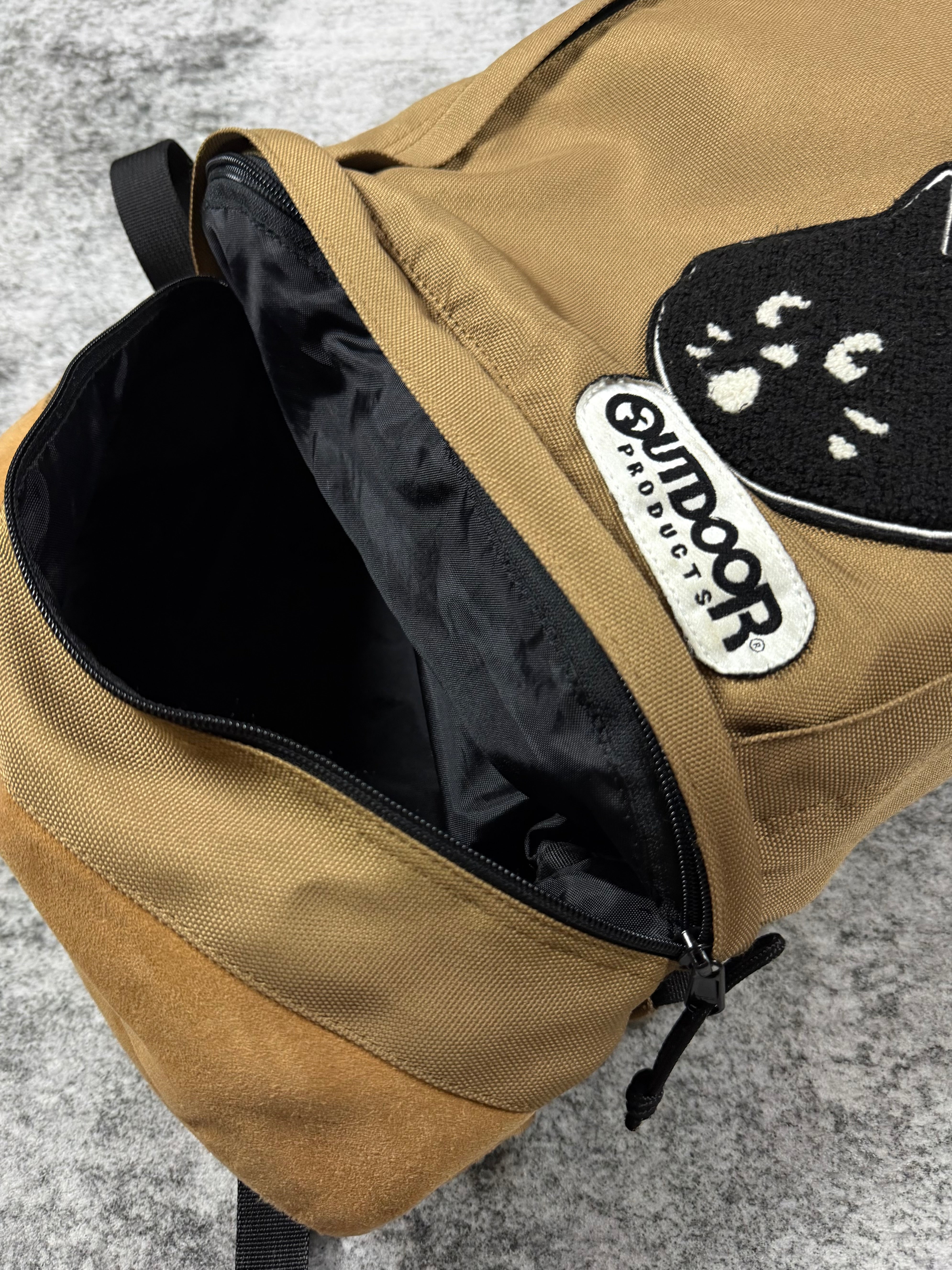 Ne-Net x Outdoor Products “Nya” Tan Cat Patch Backpack