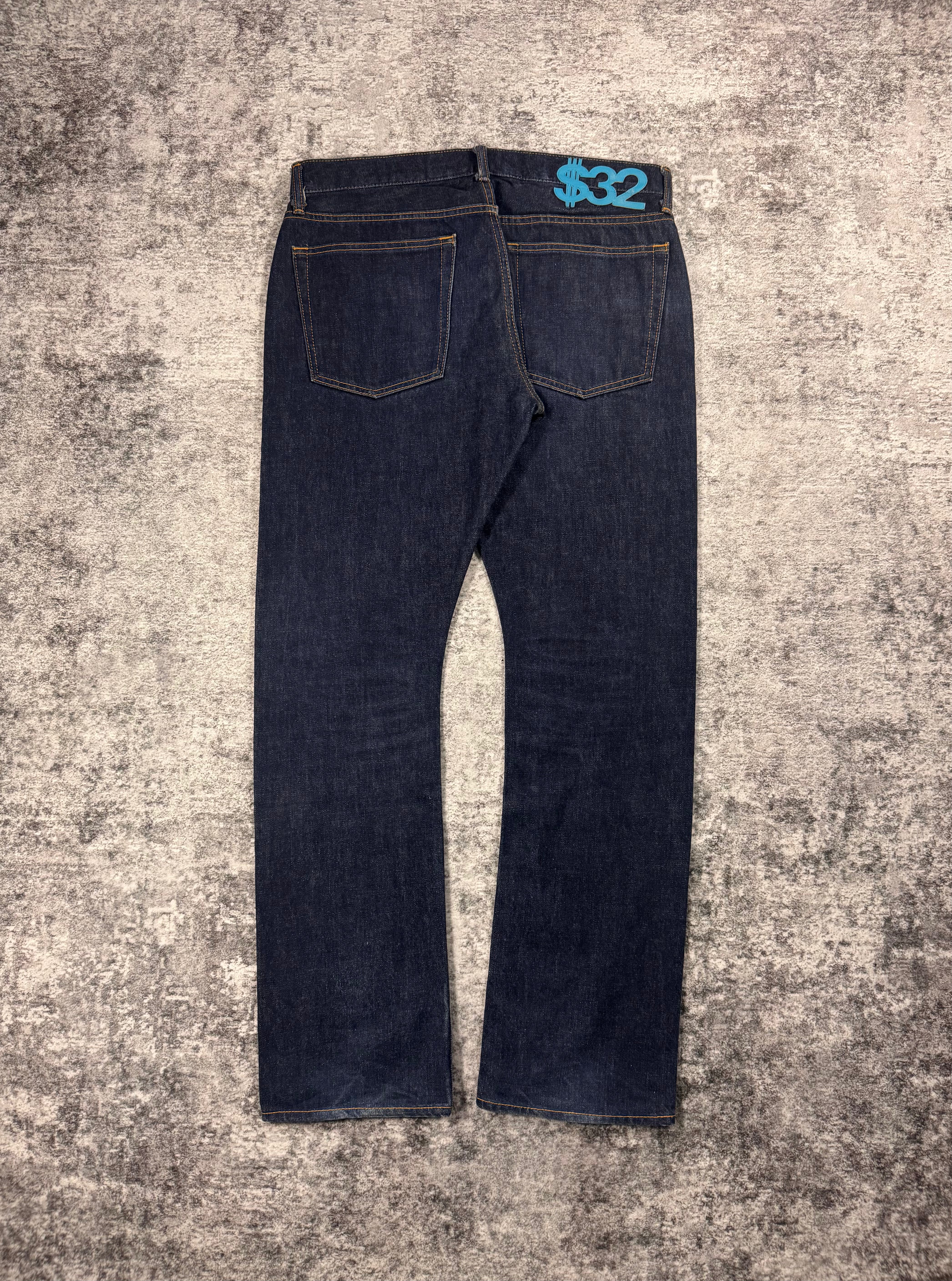 2000s Swagger Light Blue ‘$’ Deep Navy Denim