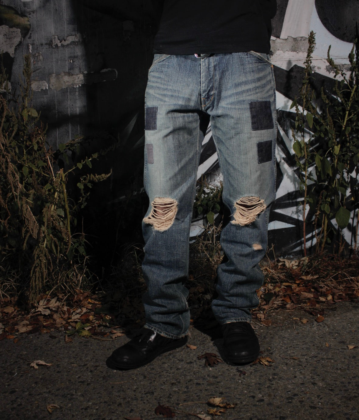 AW03 Number (N)ine “Touch Me I’m Sick” Kurt Cobain Patchwork Denim