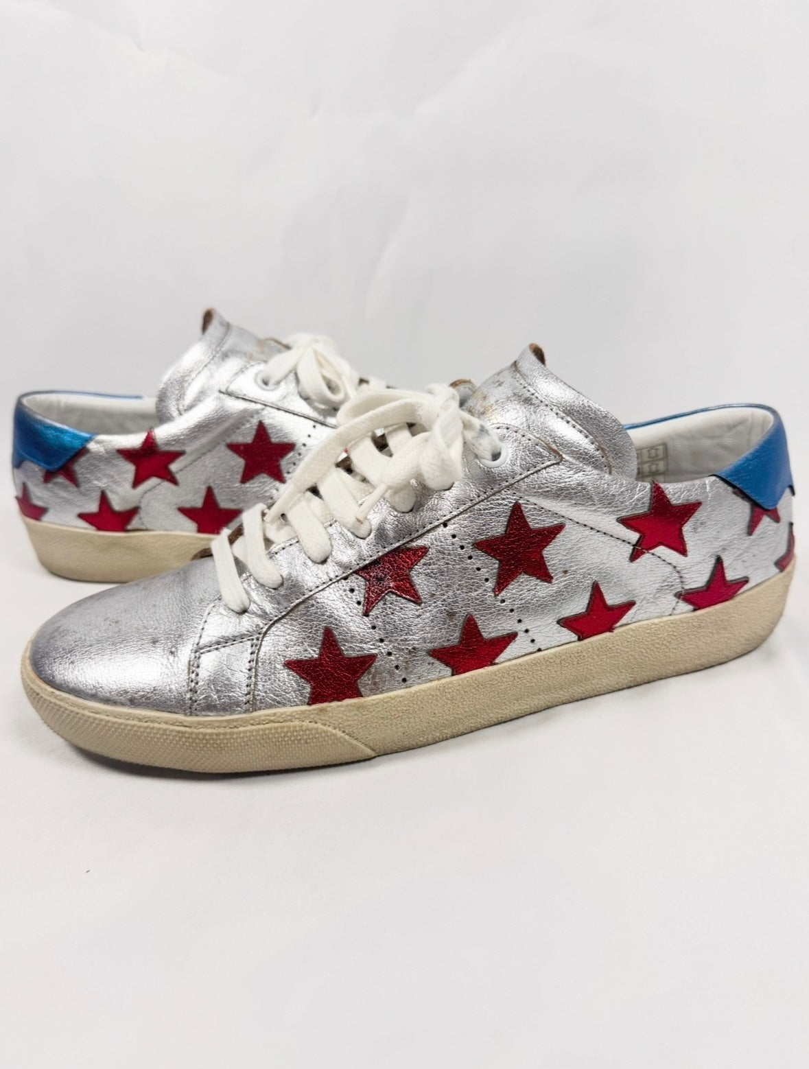 Saint Laurent SL/06 Court Classic Silver “Stars” Low