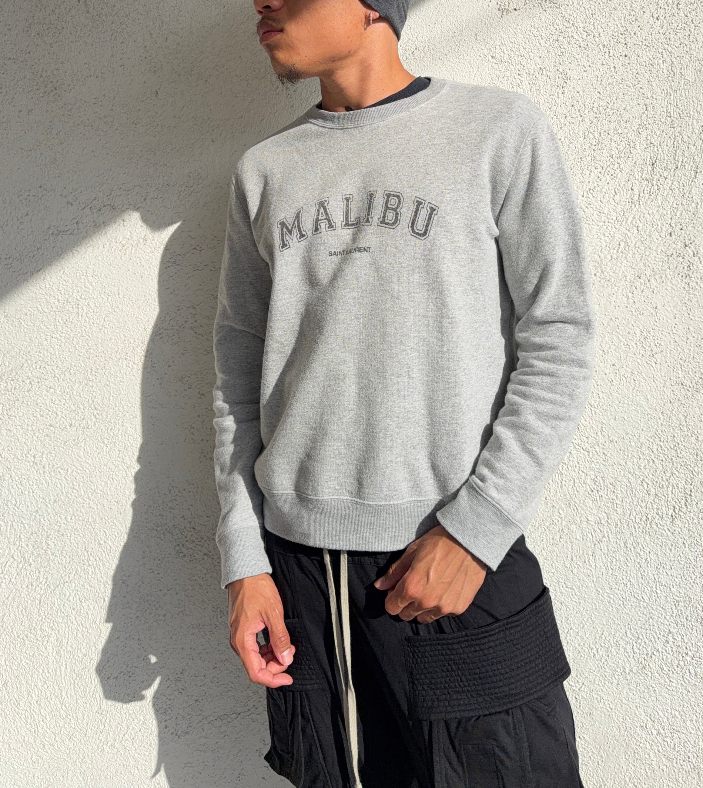 SS19 Saint Laurent Anthony Vaccarello ‘Malibu’ Arc Logo Crewneck