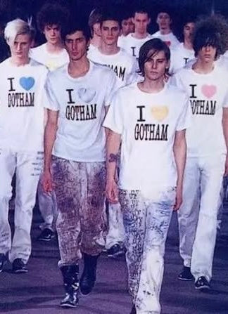 SS02 Number (N)ine “Modern Age” I Love Gotham T shirt