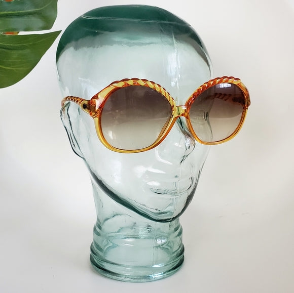 1980s Christian Dior Vintage ‘2063 20’ Scalloped Sunglasses