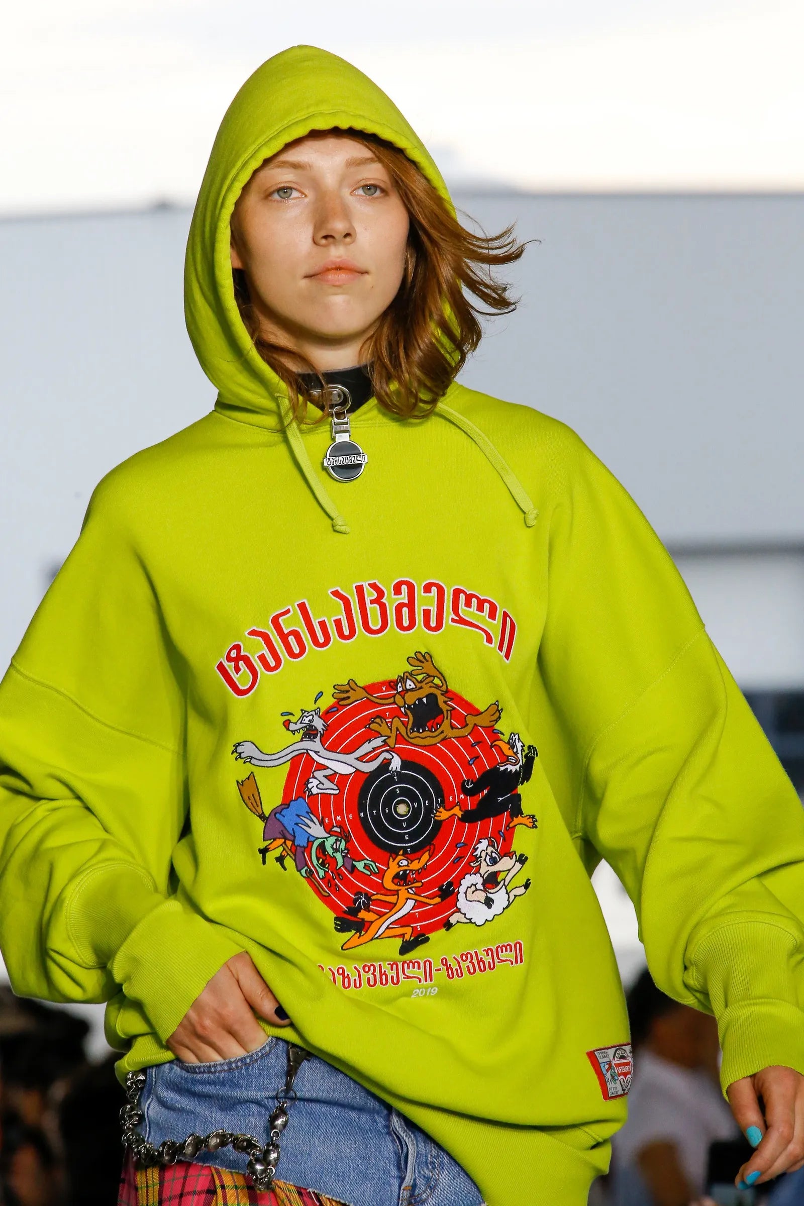 SS19 Vetements ‘Augmented Reality’ Runway Oversized Hoodie