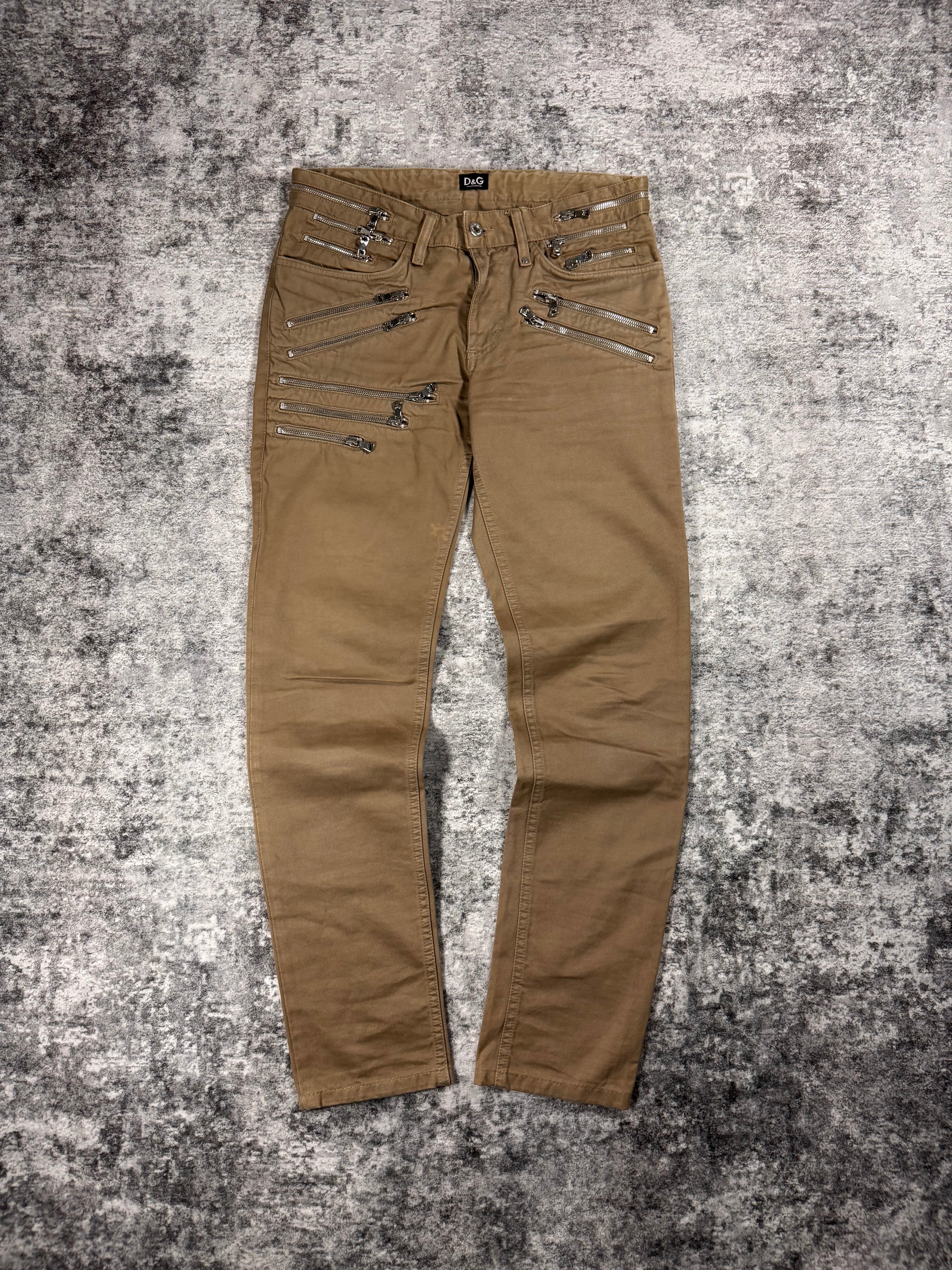 Dolce & Gabbana AW08 Multi-Zipper Pocket Denim