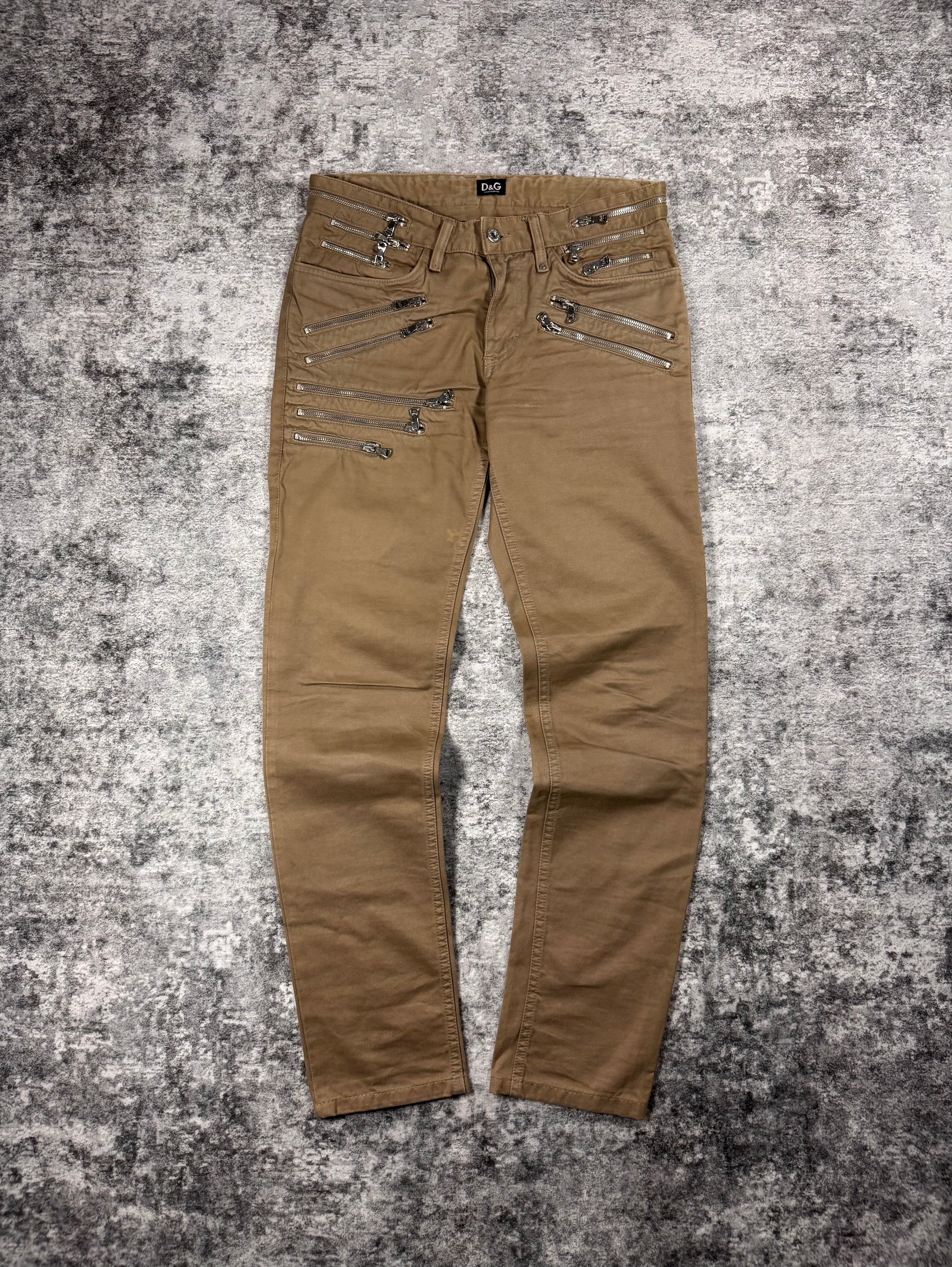 Dolce & Gabbana AW08 Multi-Zipper Pocket Denim