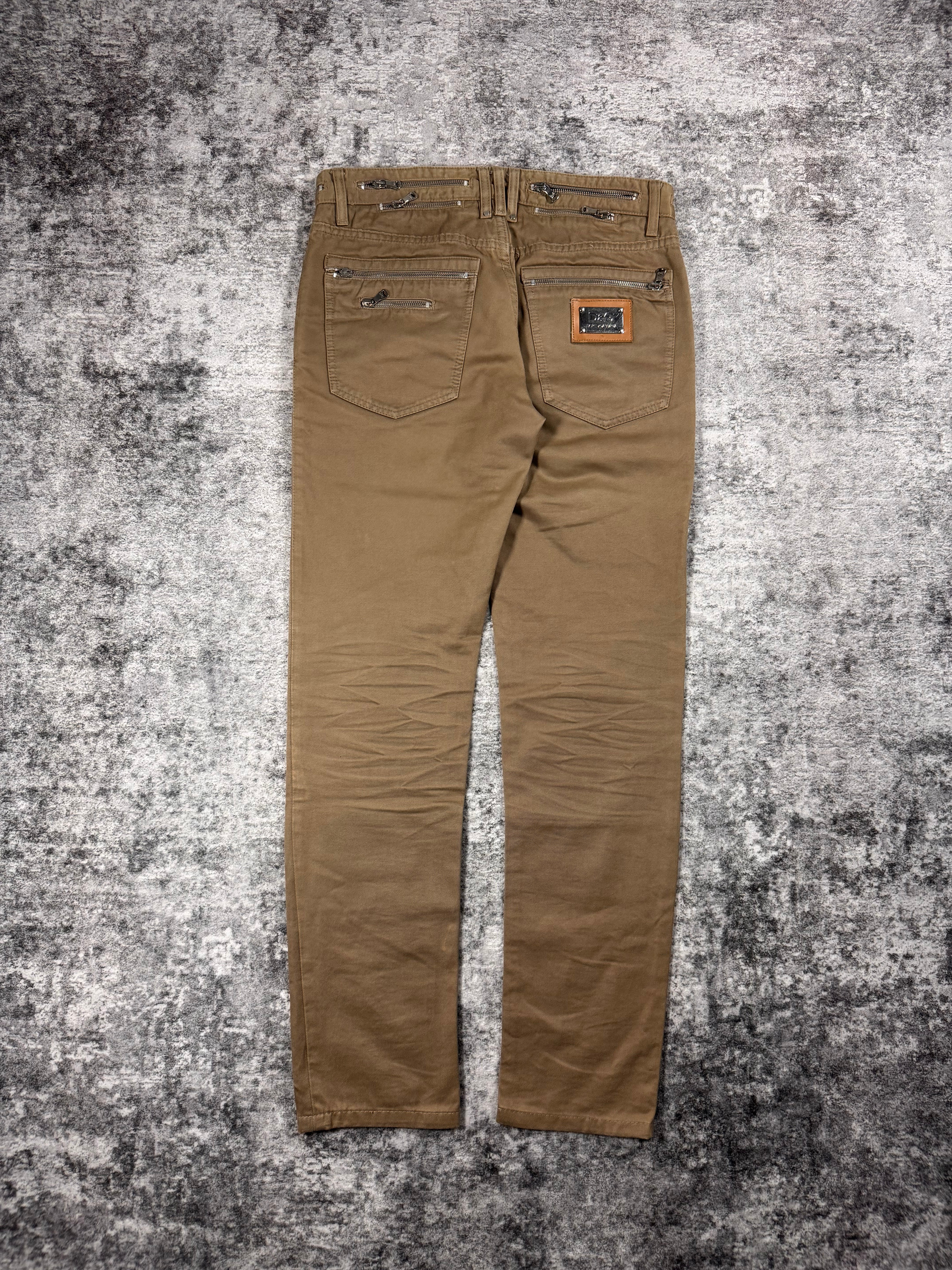 Dolce & Gabbana AW08 Multi-Zipper Pocket Denim