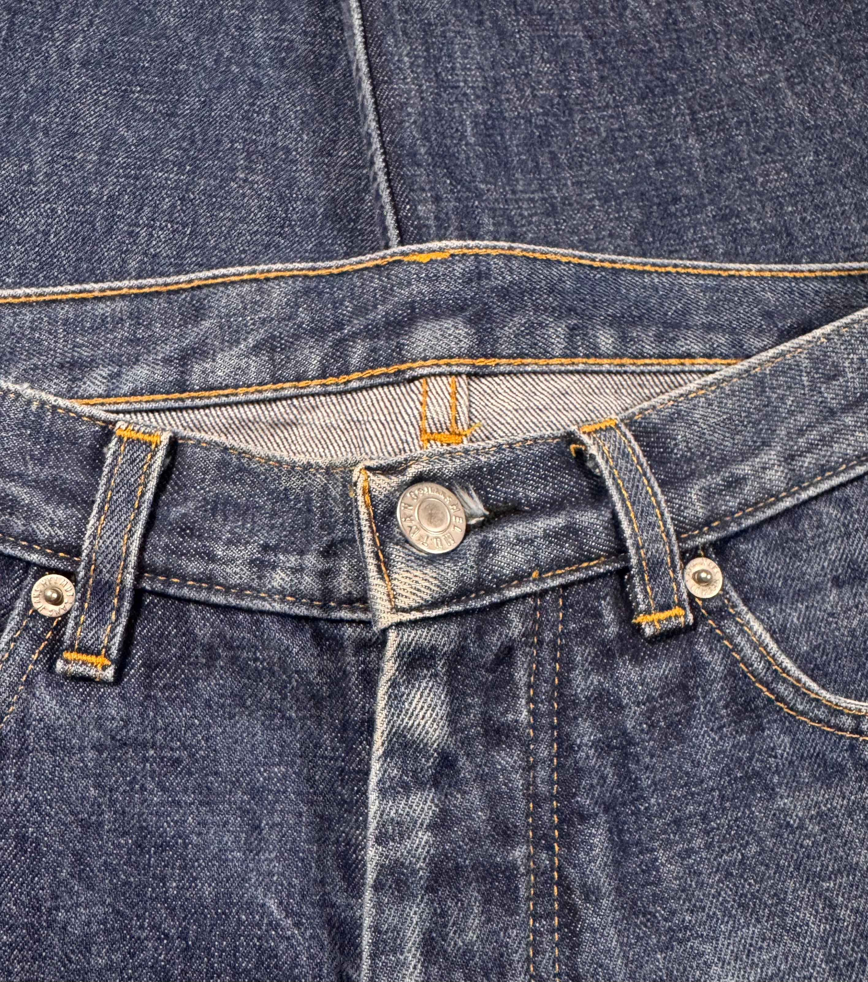 Helmut Lang FW99 Classic Raw ‘Turn Up Cut’ Denim