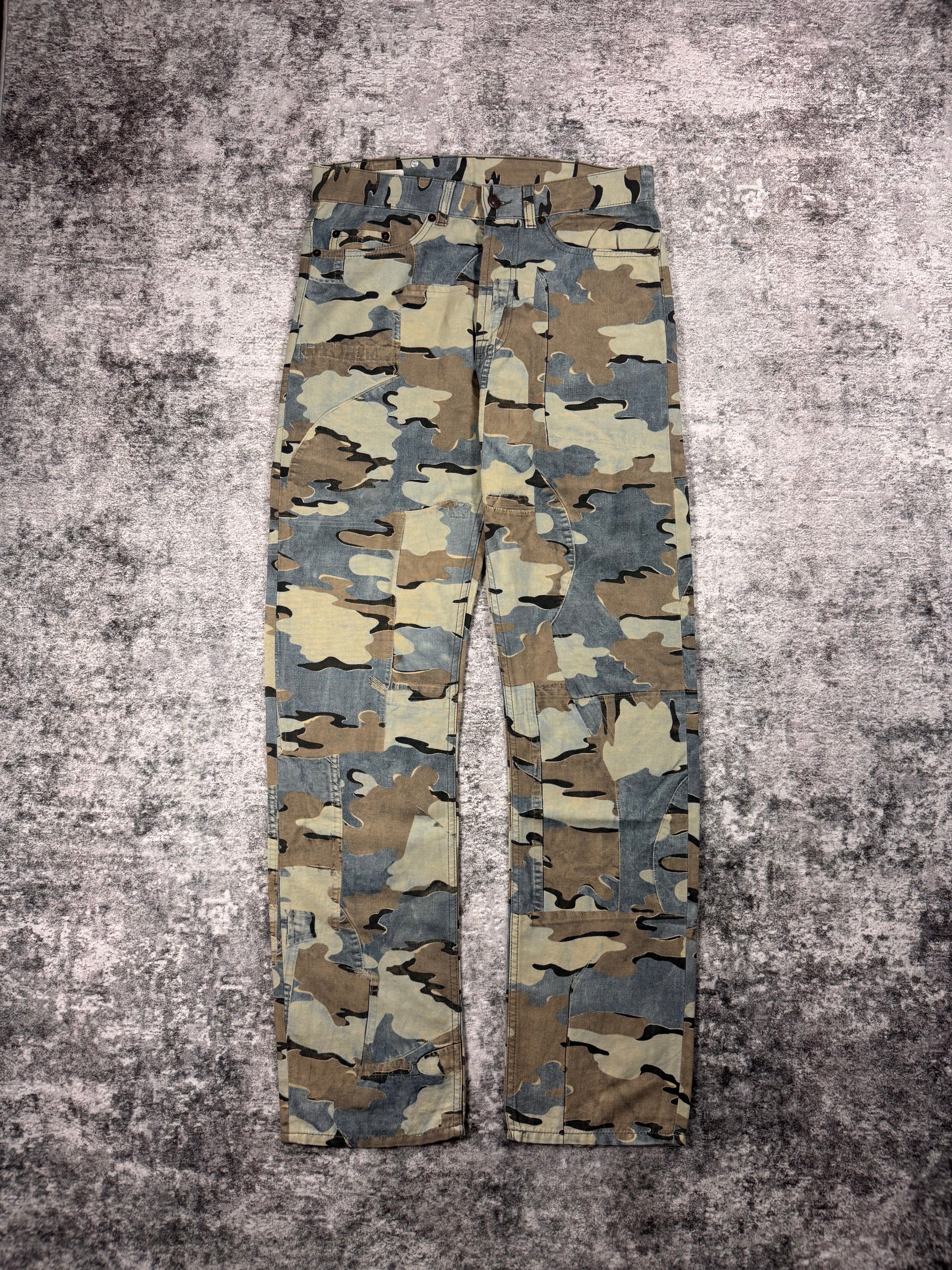 Dries Van Noten SS17 Runway Trompe L’oeil Camo Denim