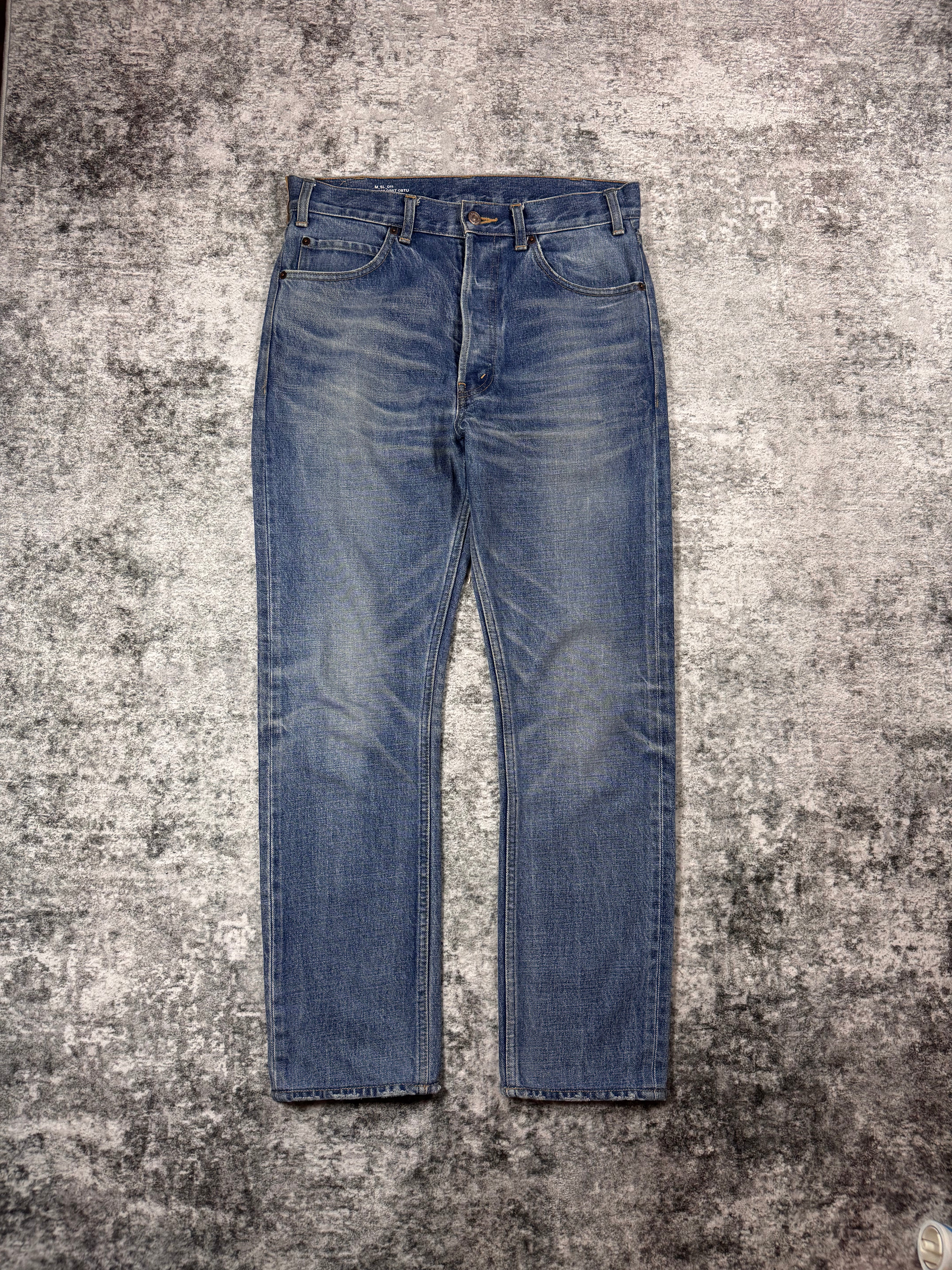 Celine FW23 Heidi Slimane ‘Lou’ Vintage Union Wash Denim