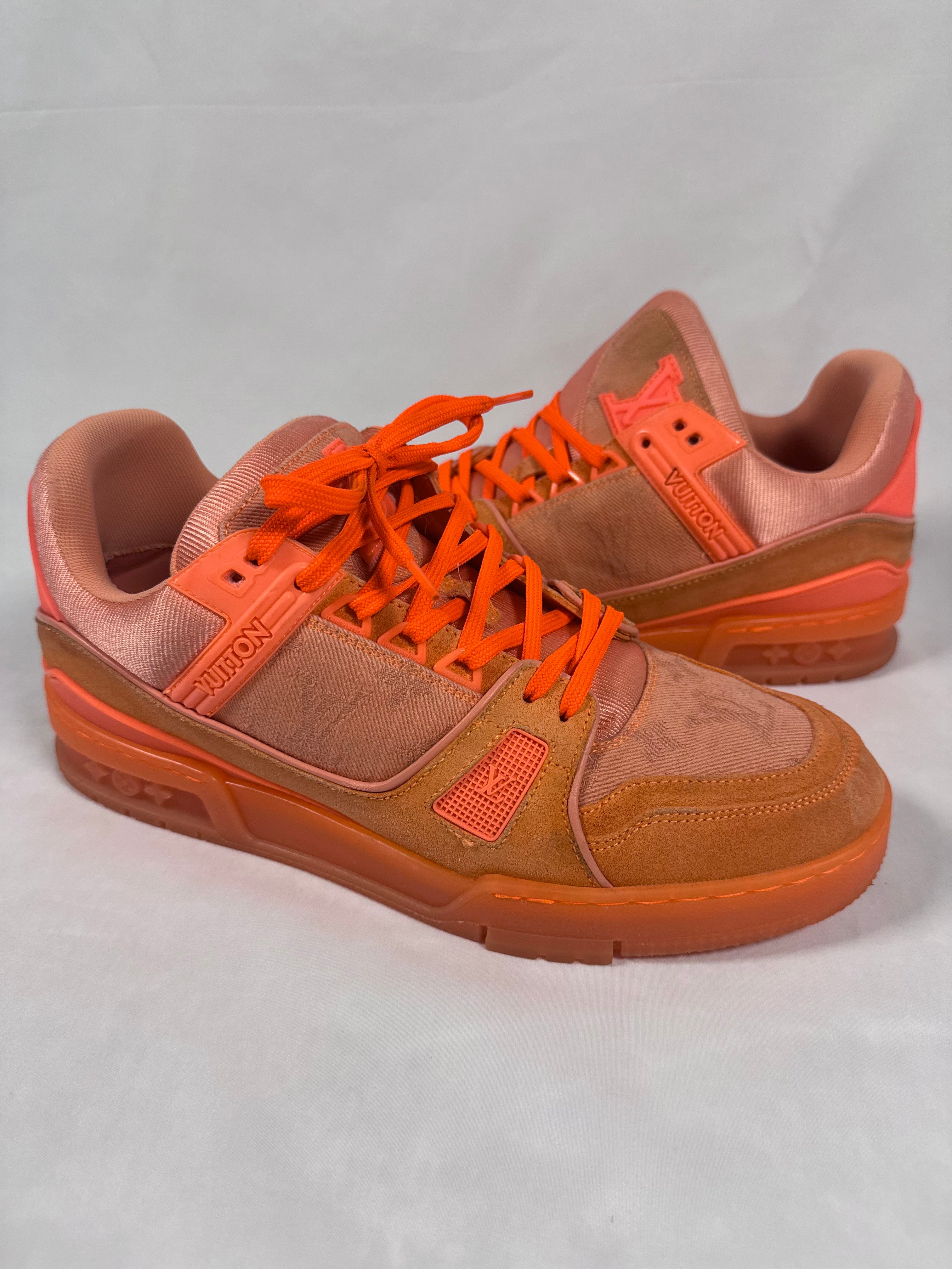Louis Vuitton ‘Solar Orange’ Virgil Abloh LV Trainer Sneaker