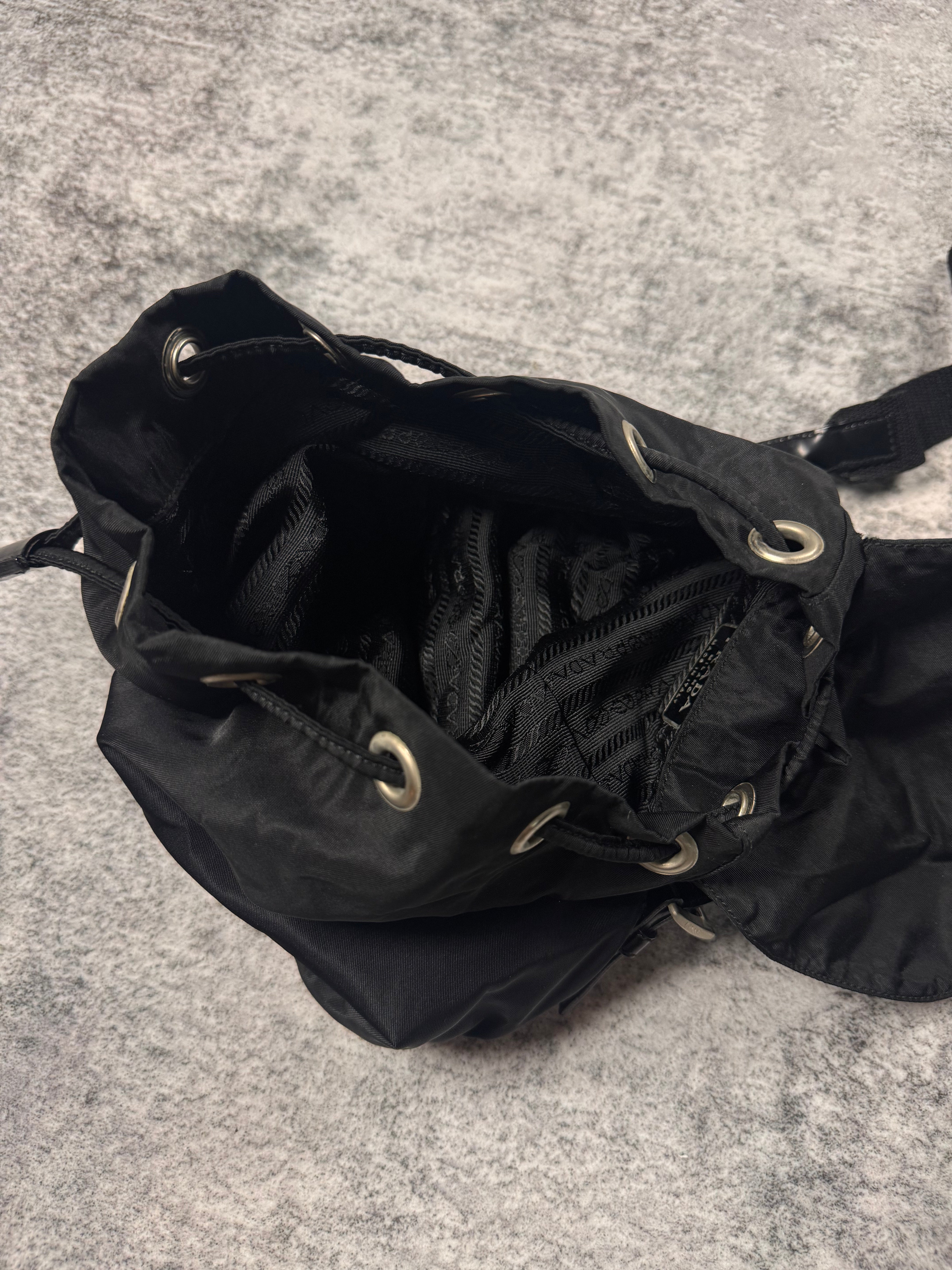 Prada Milano ‘Nero' Mini Tessuto Nylon Backpack