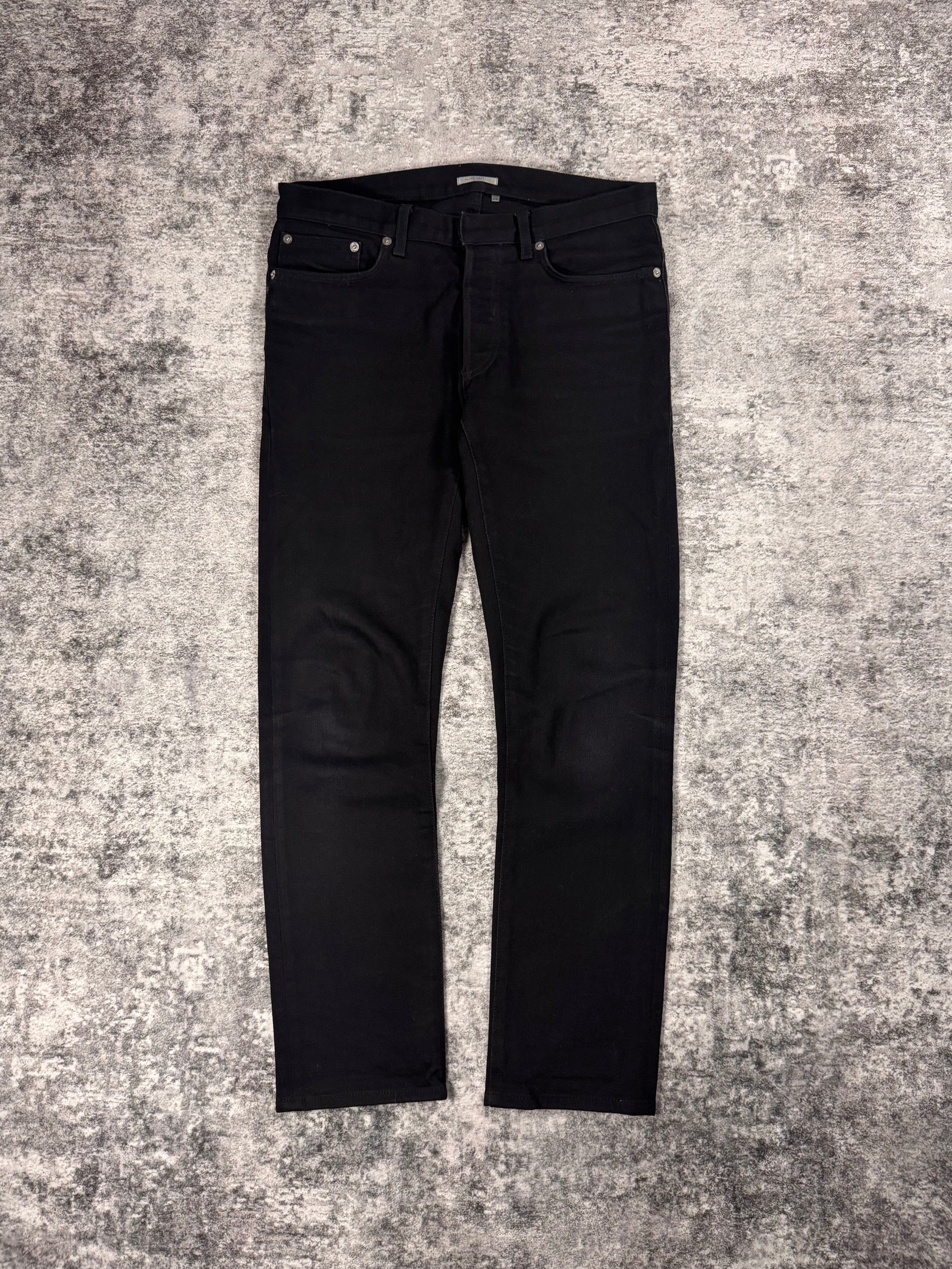 SS18 Dior Homme Kris Van Assche Black 'SLIM 17.5' Denim