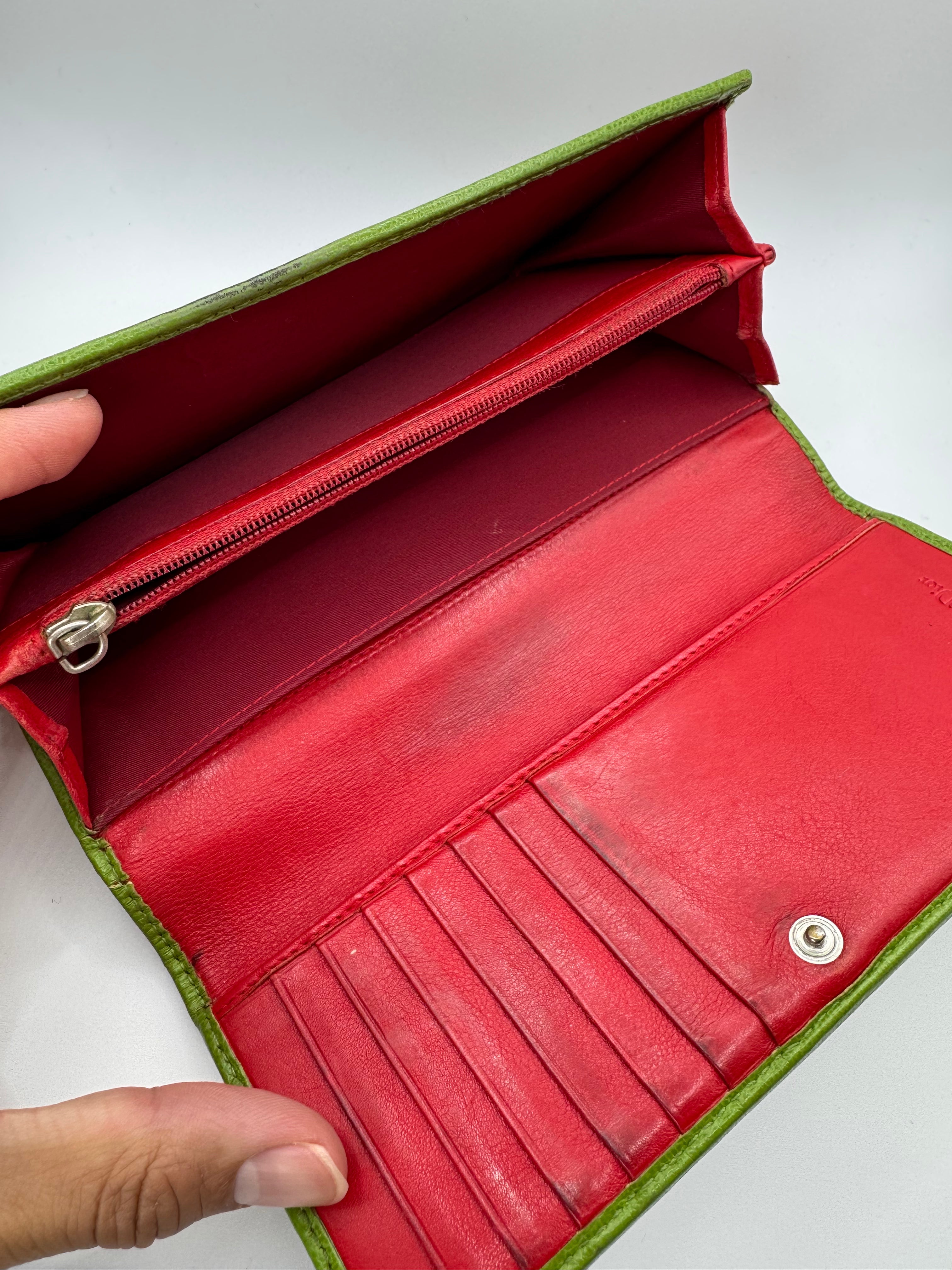 2000s Christian Dior 'Trotter' 1 Brown Monogram Wallet