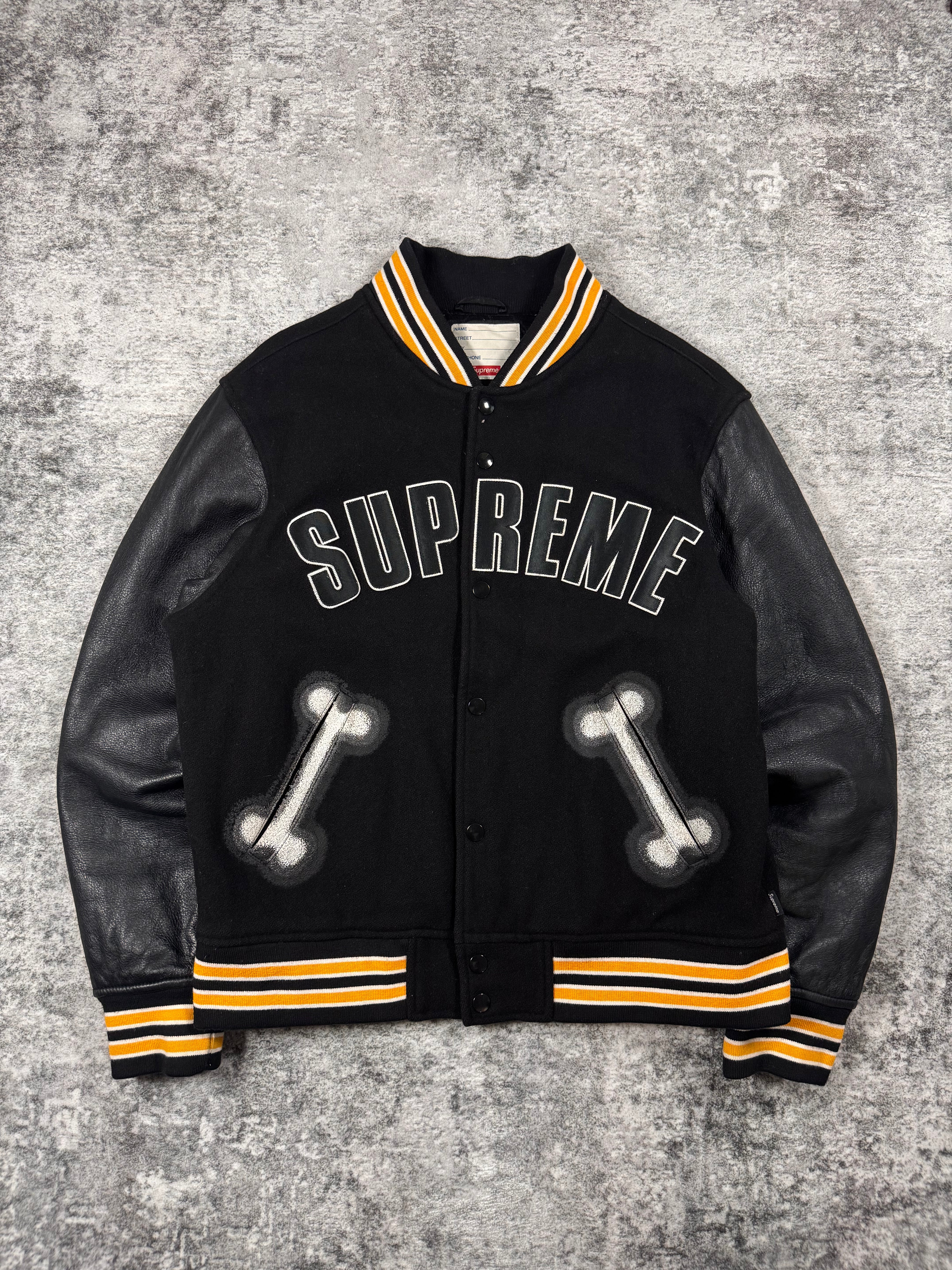 FW18 Supreme x Chito Bone Varsity Jacket
