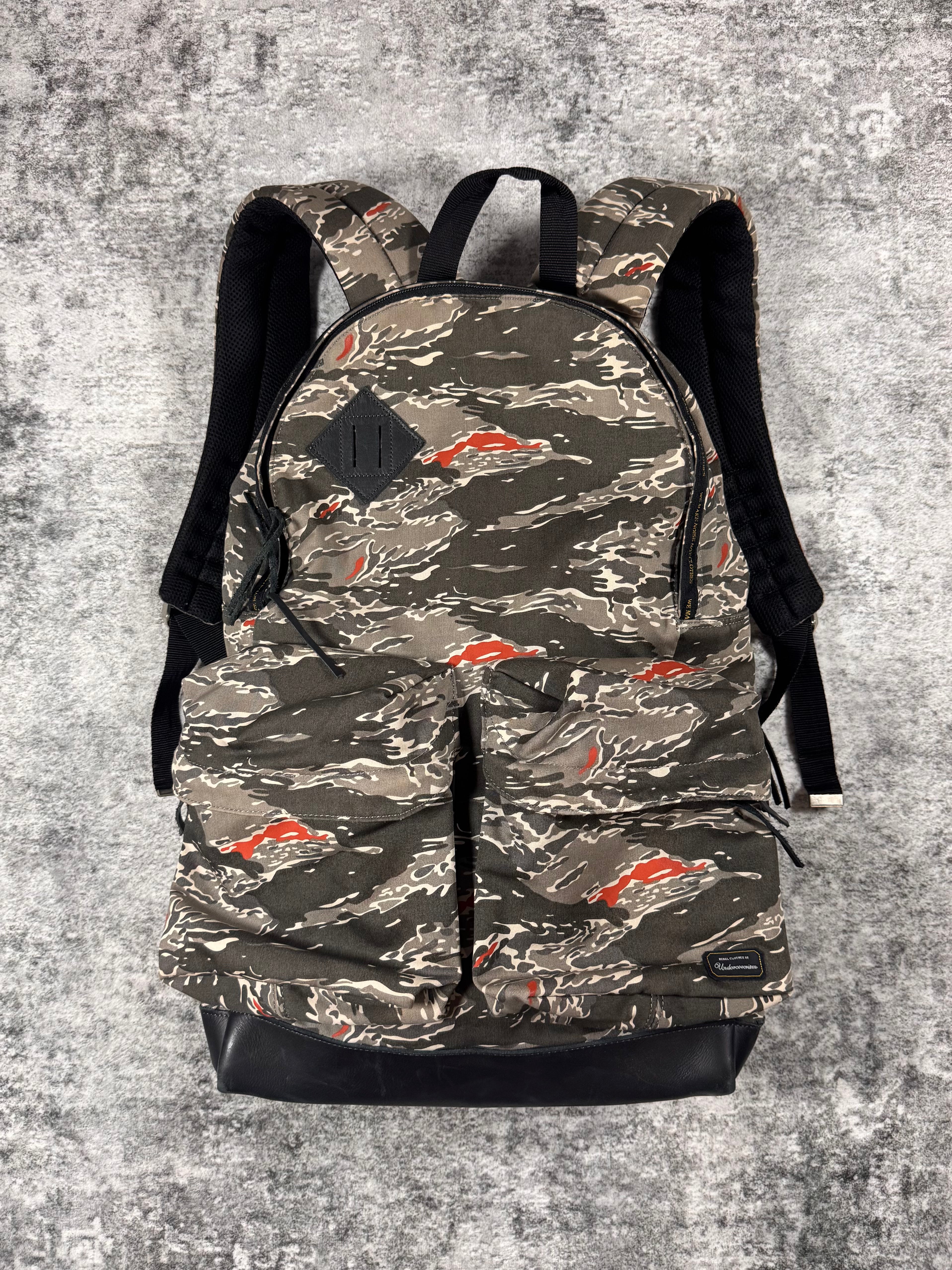 2000s Undercover Tiger Camo ‘We Make Noise Not Clothes’ Backpack