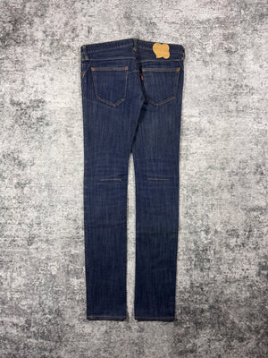 Number (N)ine SS08 Birds deep indigo pain denim rear view